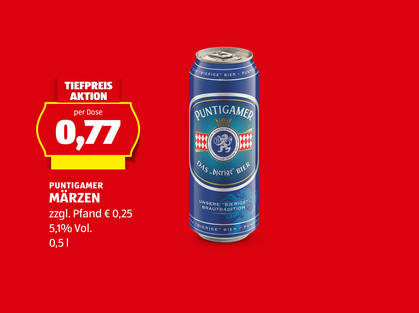 Puntigamer, Märzen Dose, 0,5 l, 5,1% Vol., € 0,77