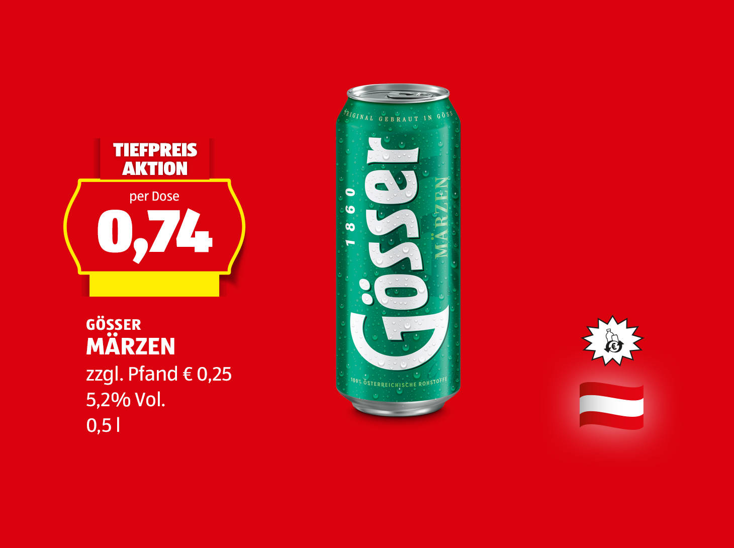 Gösser Märzen, € 0,74
