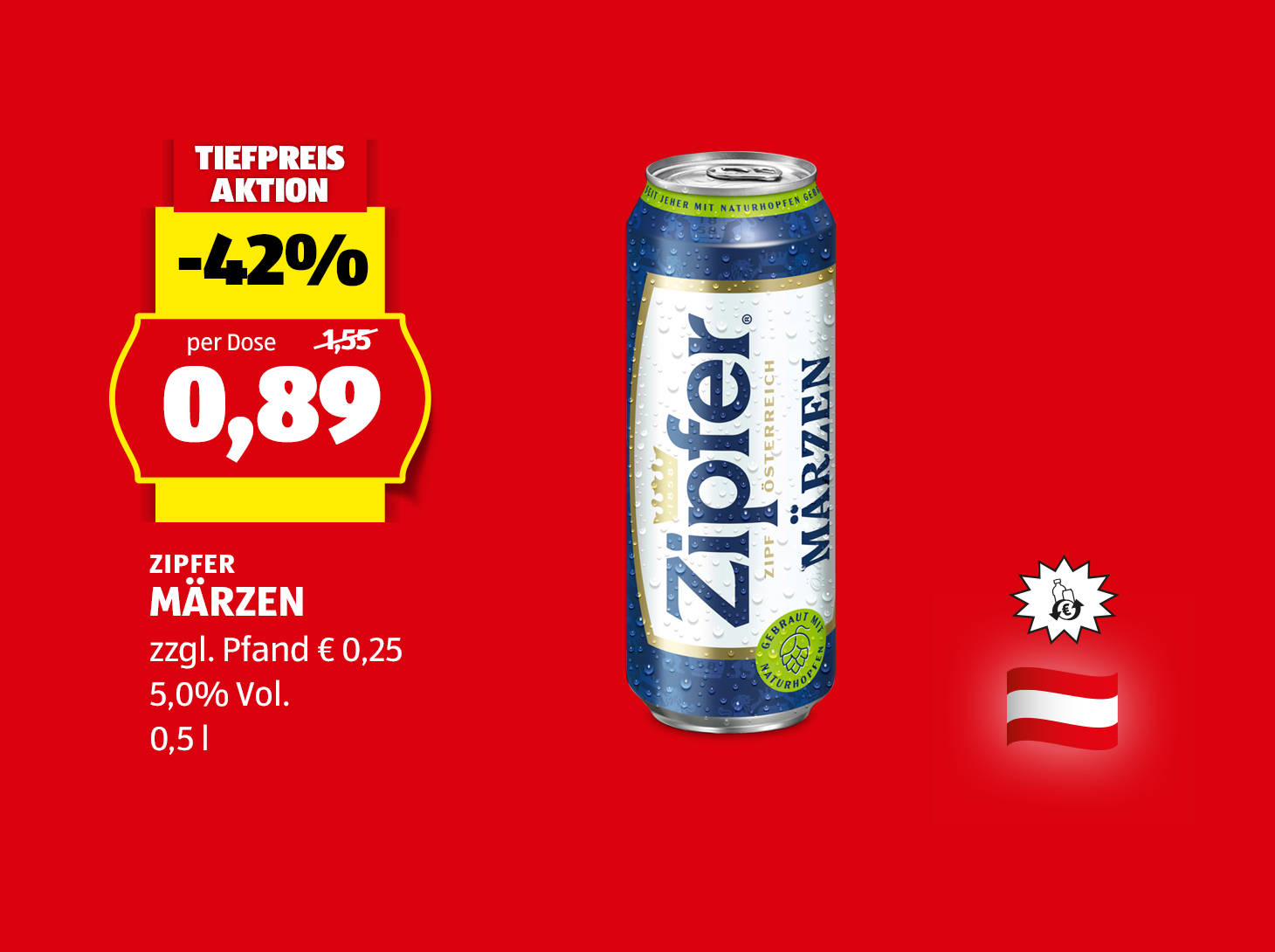 Zipfer Märzen, € 0,89