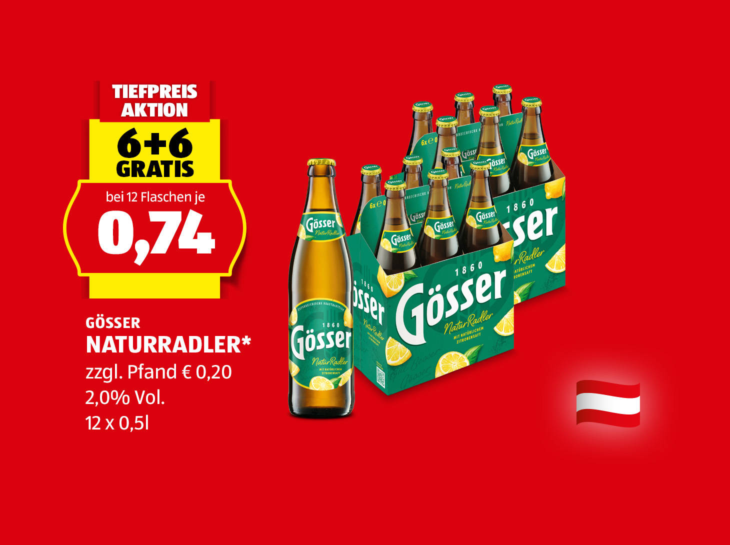 Gösser Naturradler*, € 0,74
