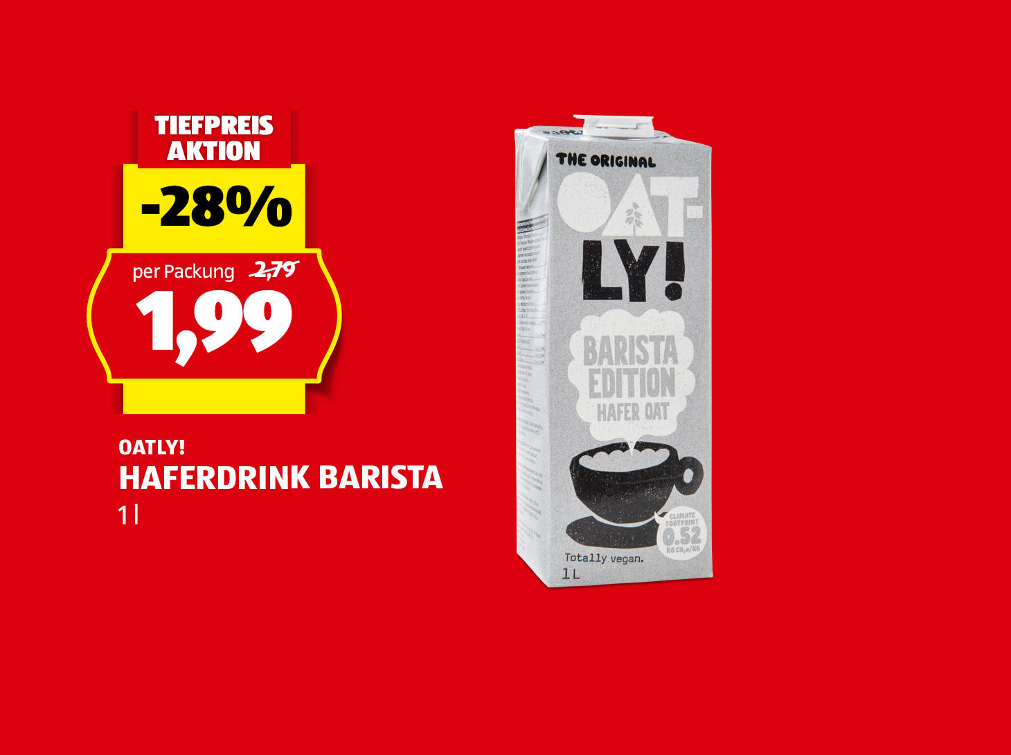 Oatly! Haferdrink Barista, € 1,99