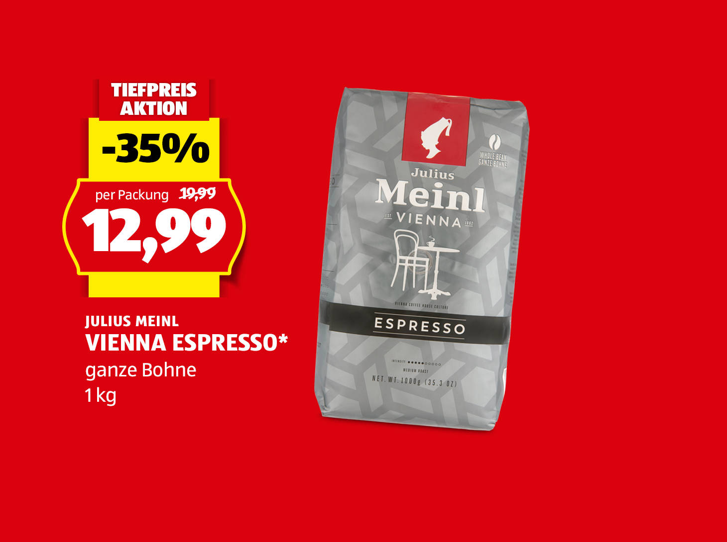 Julius Meinl, Vienna Espresso*, 1 kg, € 12,99