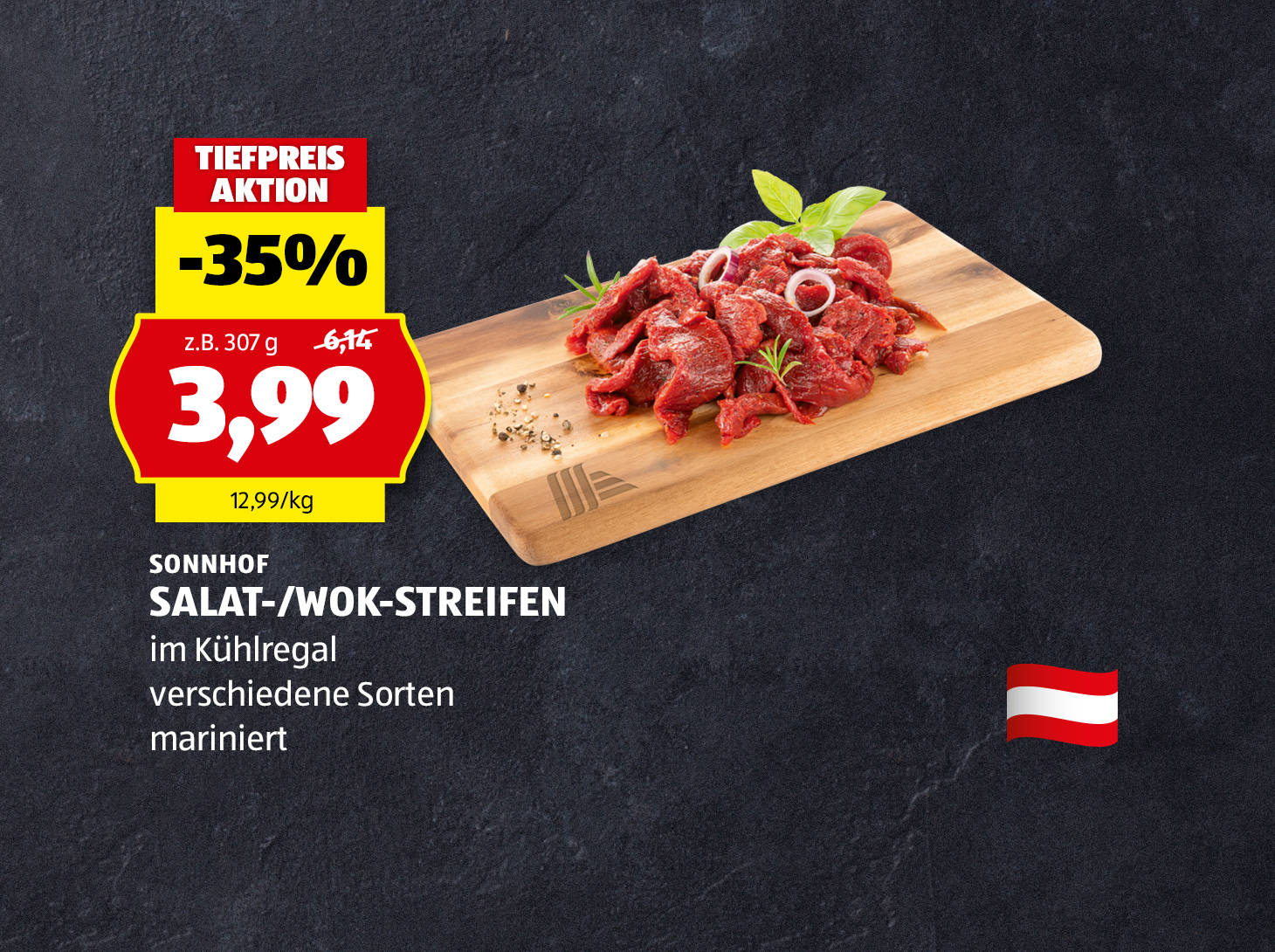 Sonnhof Salat-/Wok Streifen, € 3,99