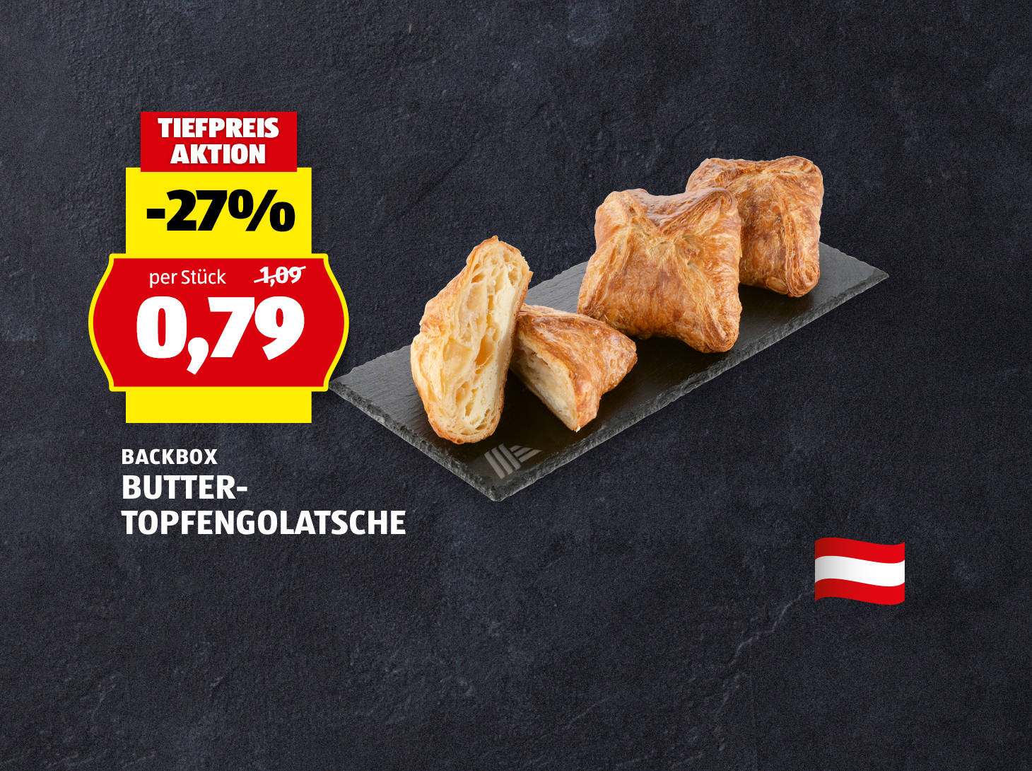 Backbox Butter Topfengolatsche, € 0,79