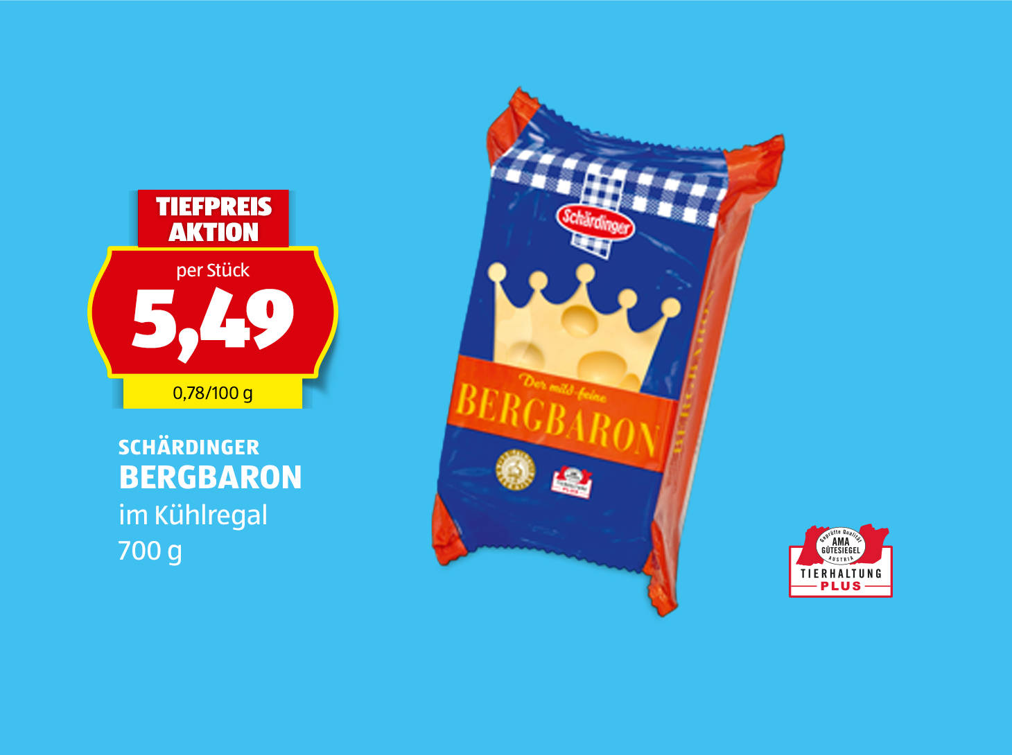 Schärdinger Bergbaron, 700 g, per Stück nur € 5,49