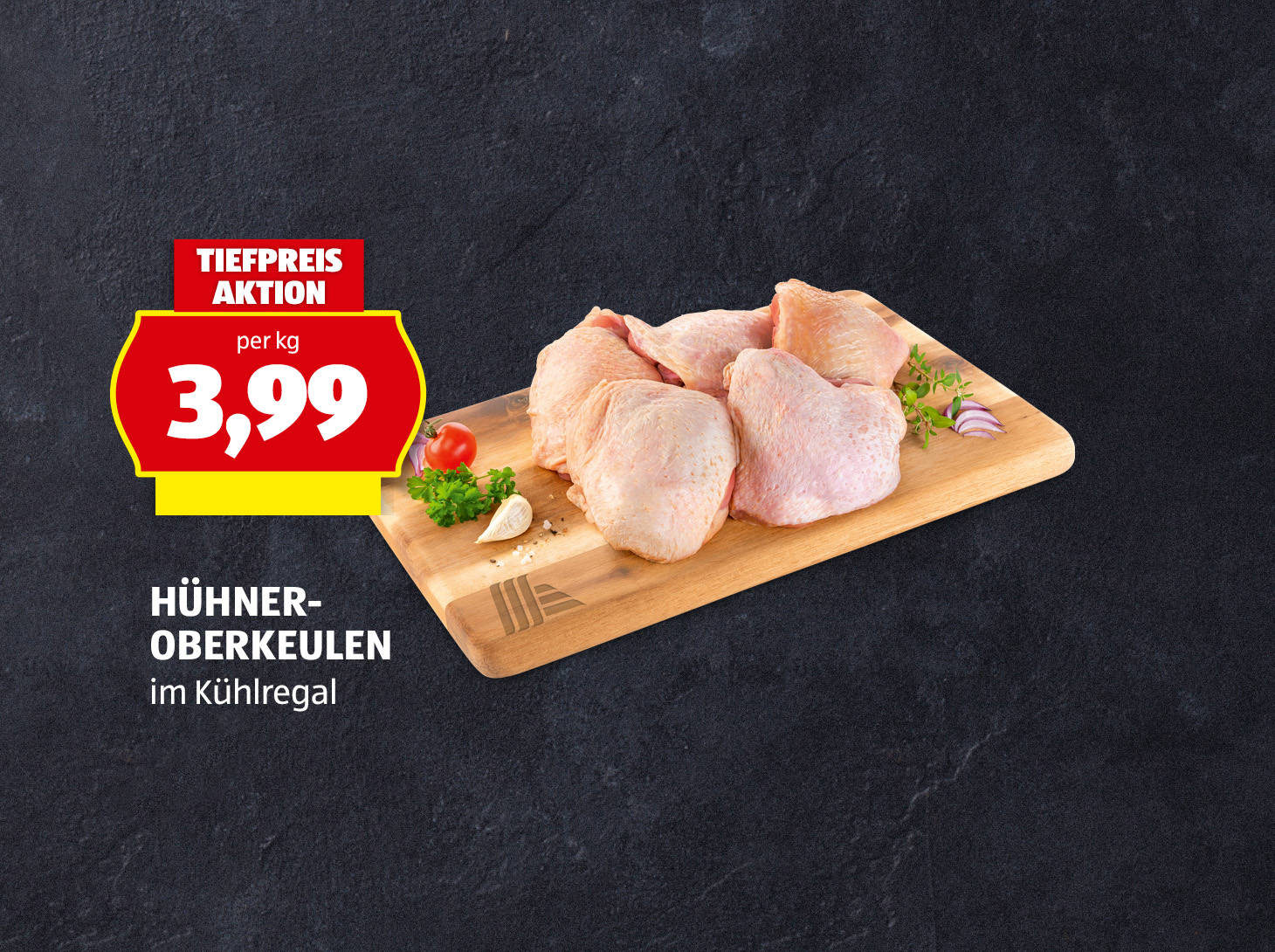 Hühner-Oberkeulen, € 3,99