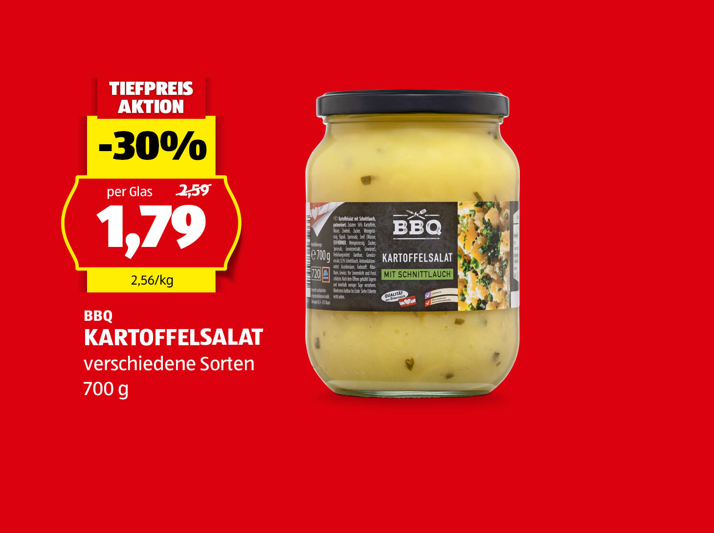 BBQ Kartoffelsalat, € 1,79