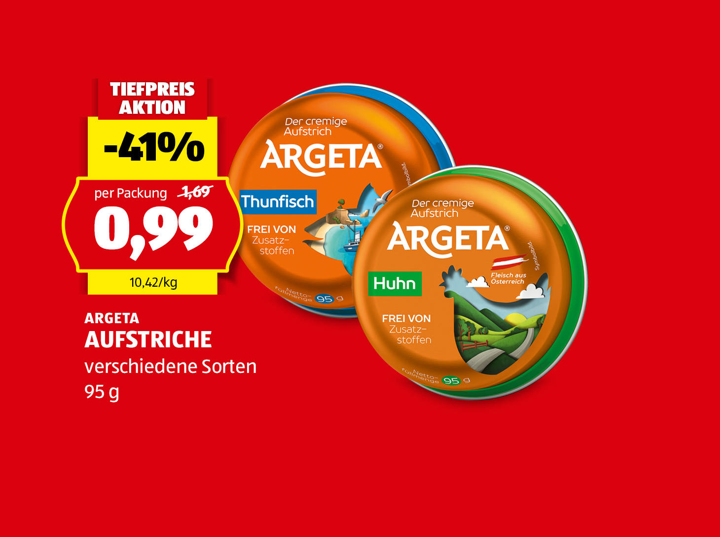 Argeta Aufstriche, € 0,99