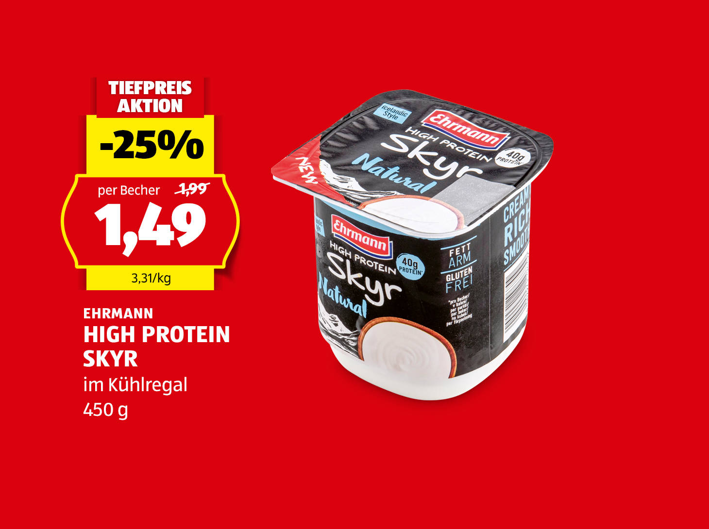 Ehrmann High Protein Skyr, € 1,49