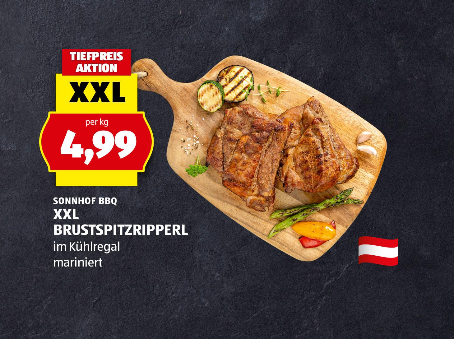 Sonnhof BBQ XXL Brustspitz-Ripperl, € 4,99