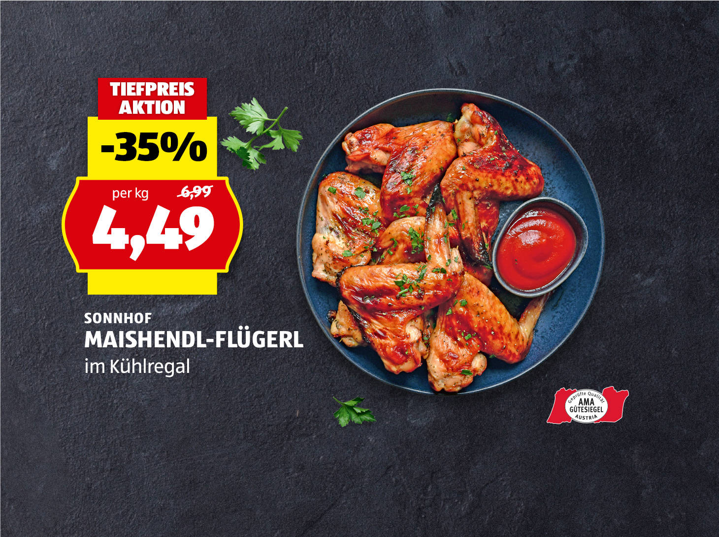 Sonnhof, Maishendl-Flügerl, € 4,49