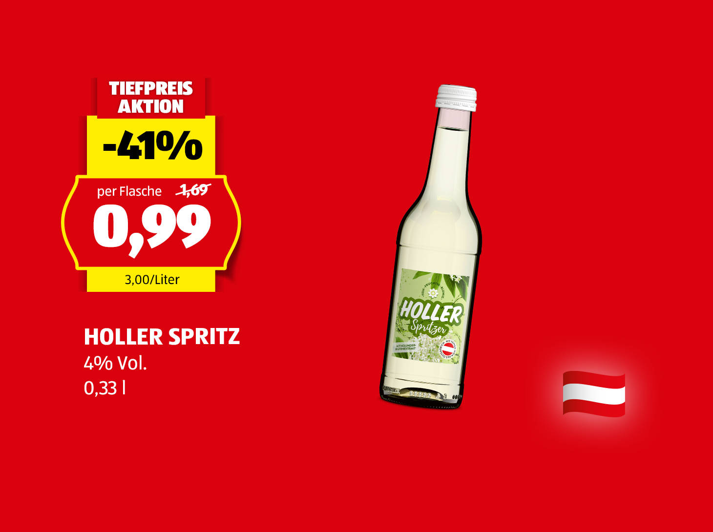 Holler Spritzer, € 0,99