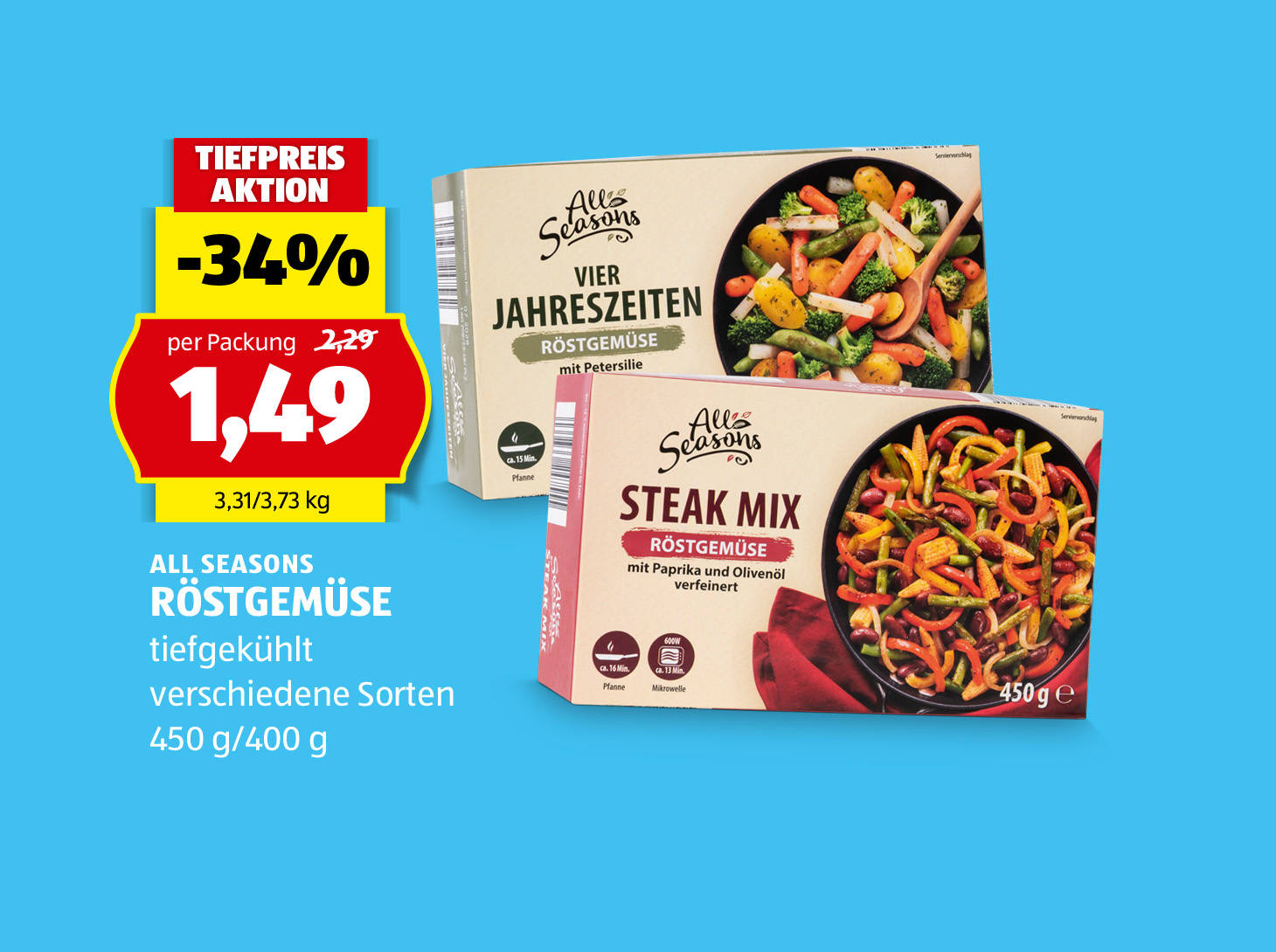 All Seasons Röstgemüse, € 1,49