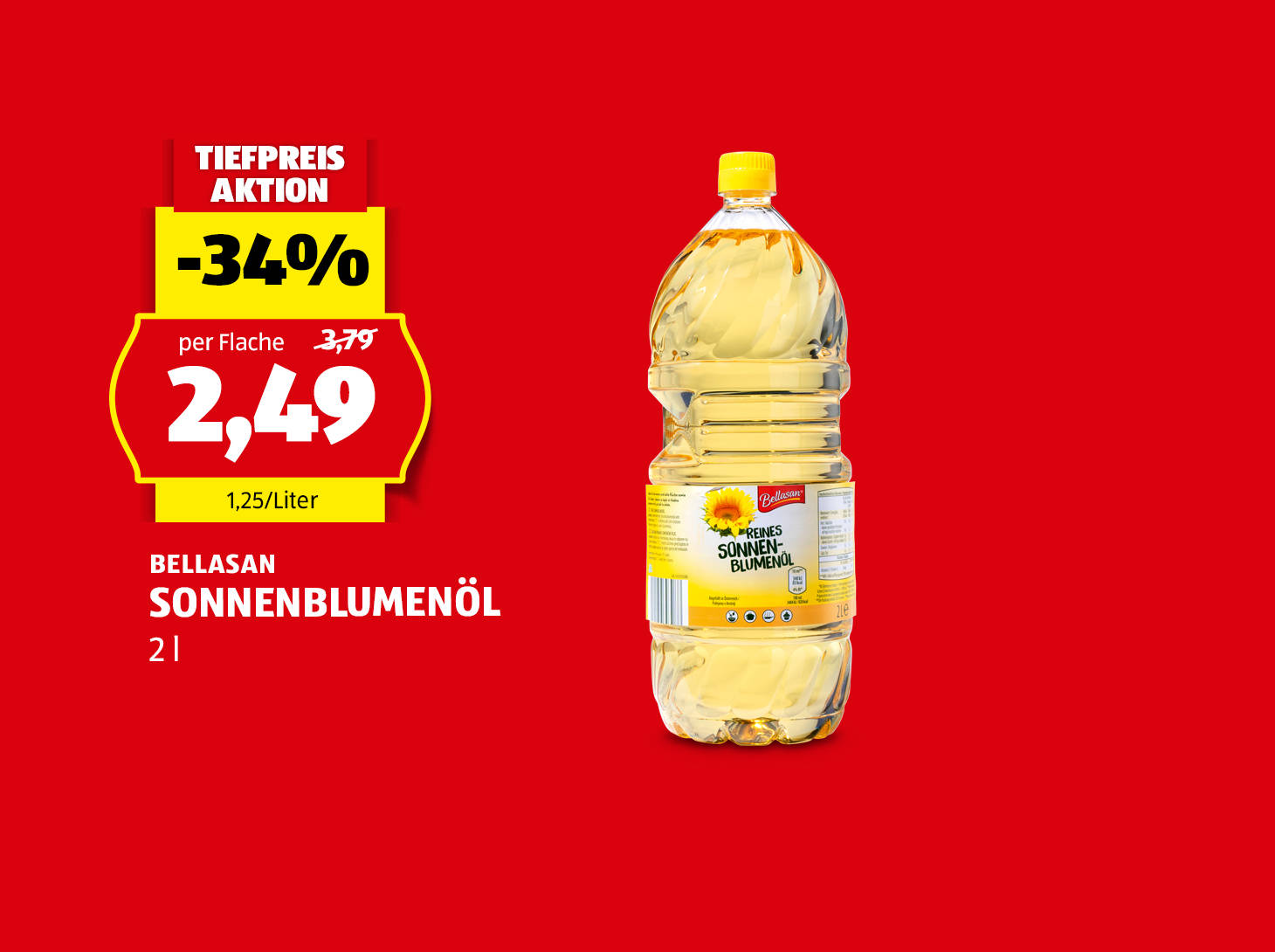 Bellasan Sonnenblumenöl, € 2,49