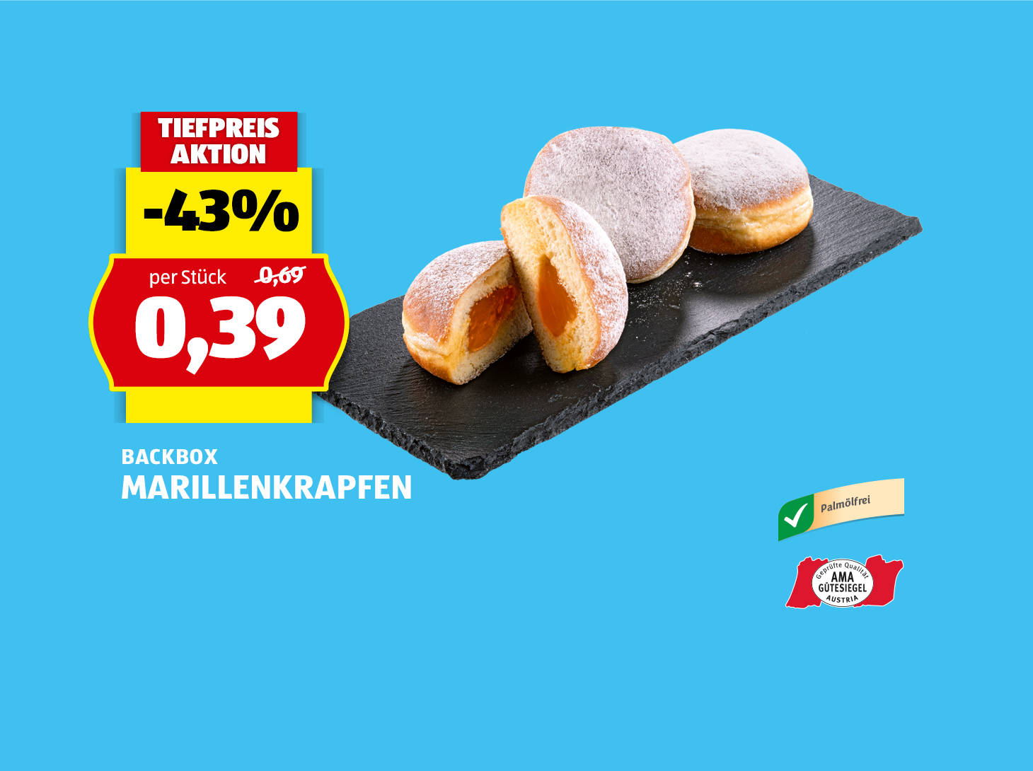 Backbox, Marillenkrapfen, € 0,39