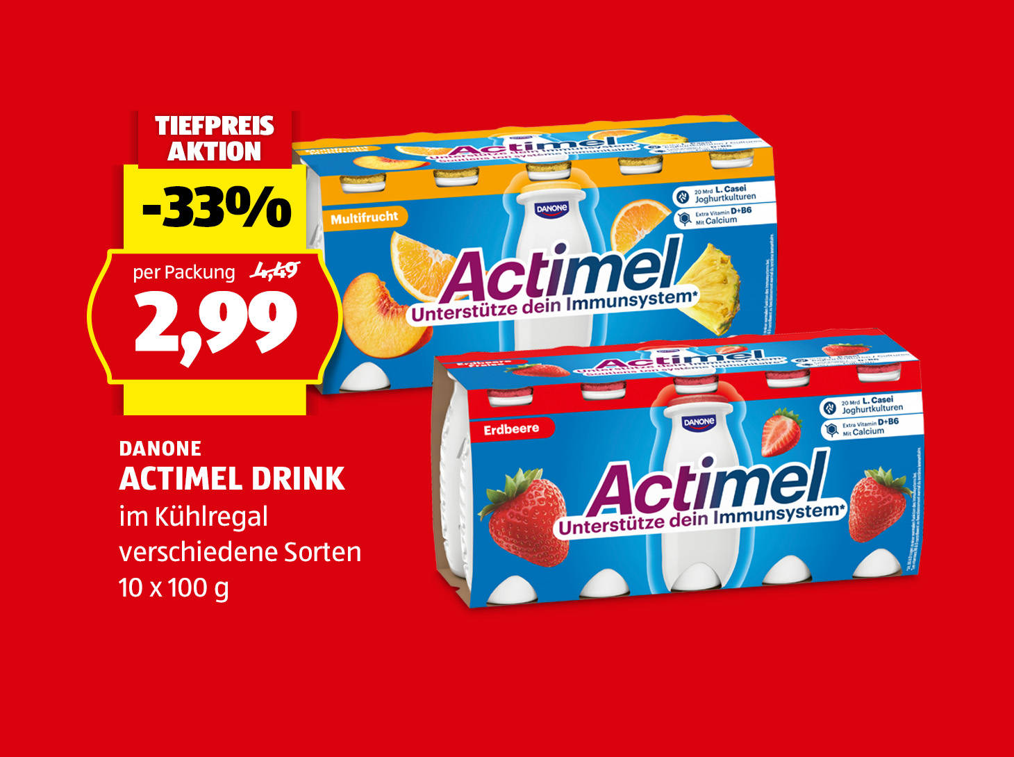 Danone Actimel Drink, € 2,99