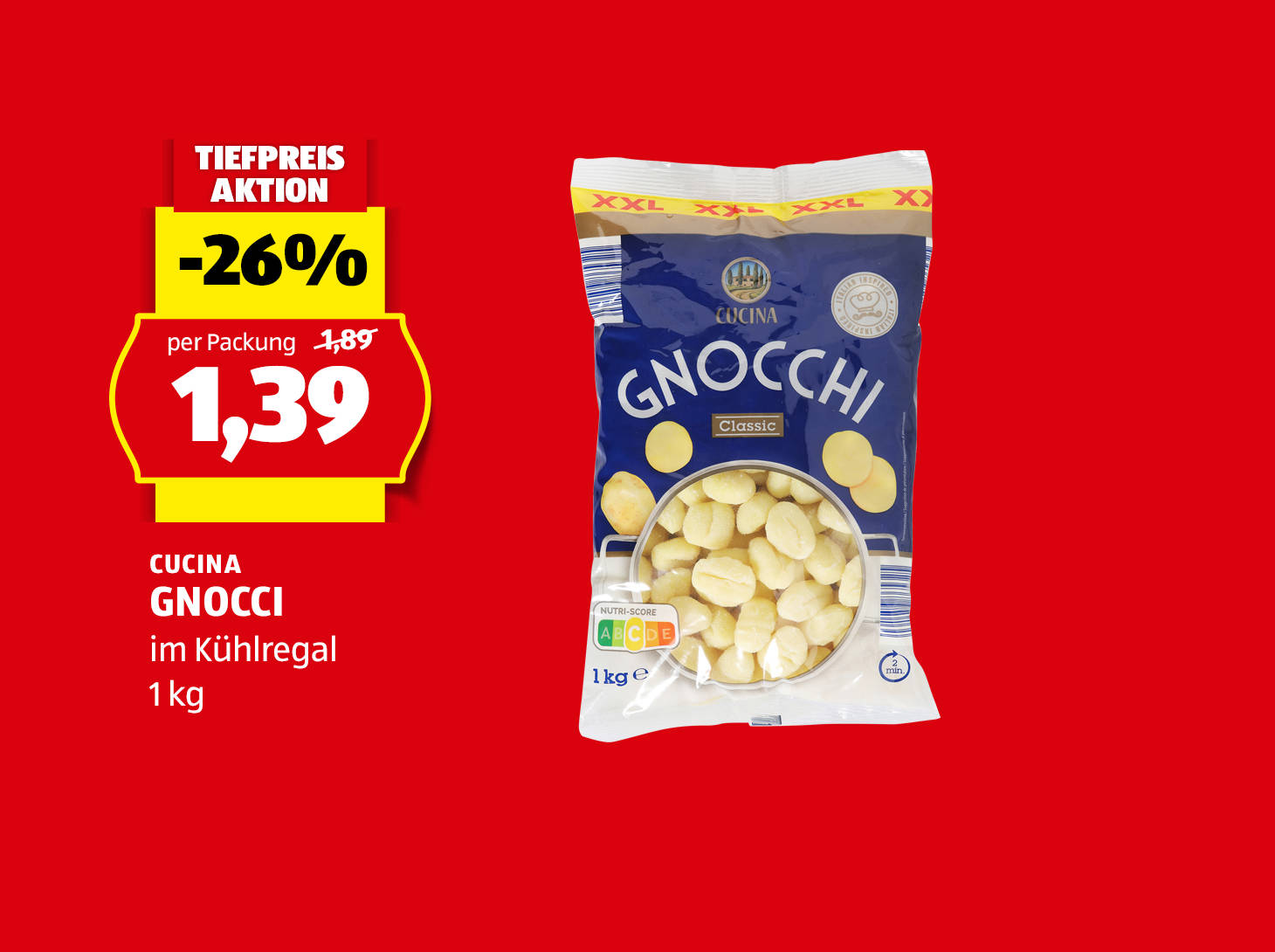 Cucina Gnocchi, € 1,39