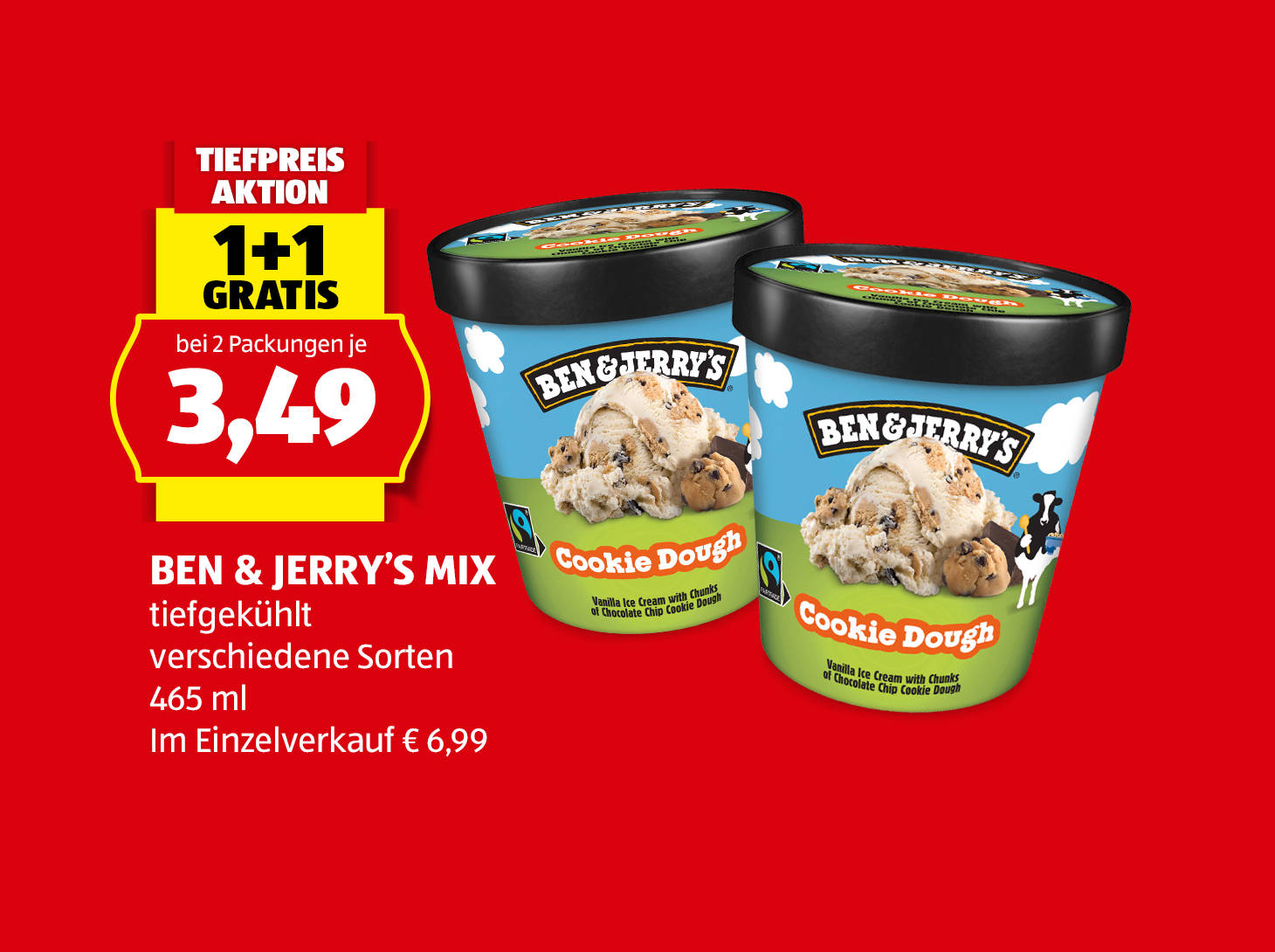 Ben & Jerry's Mix, € 3,49