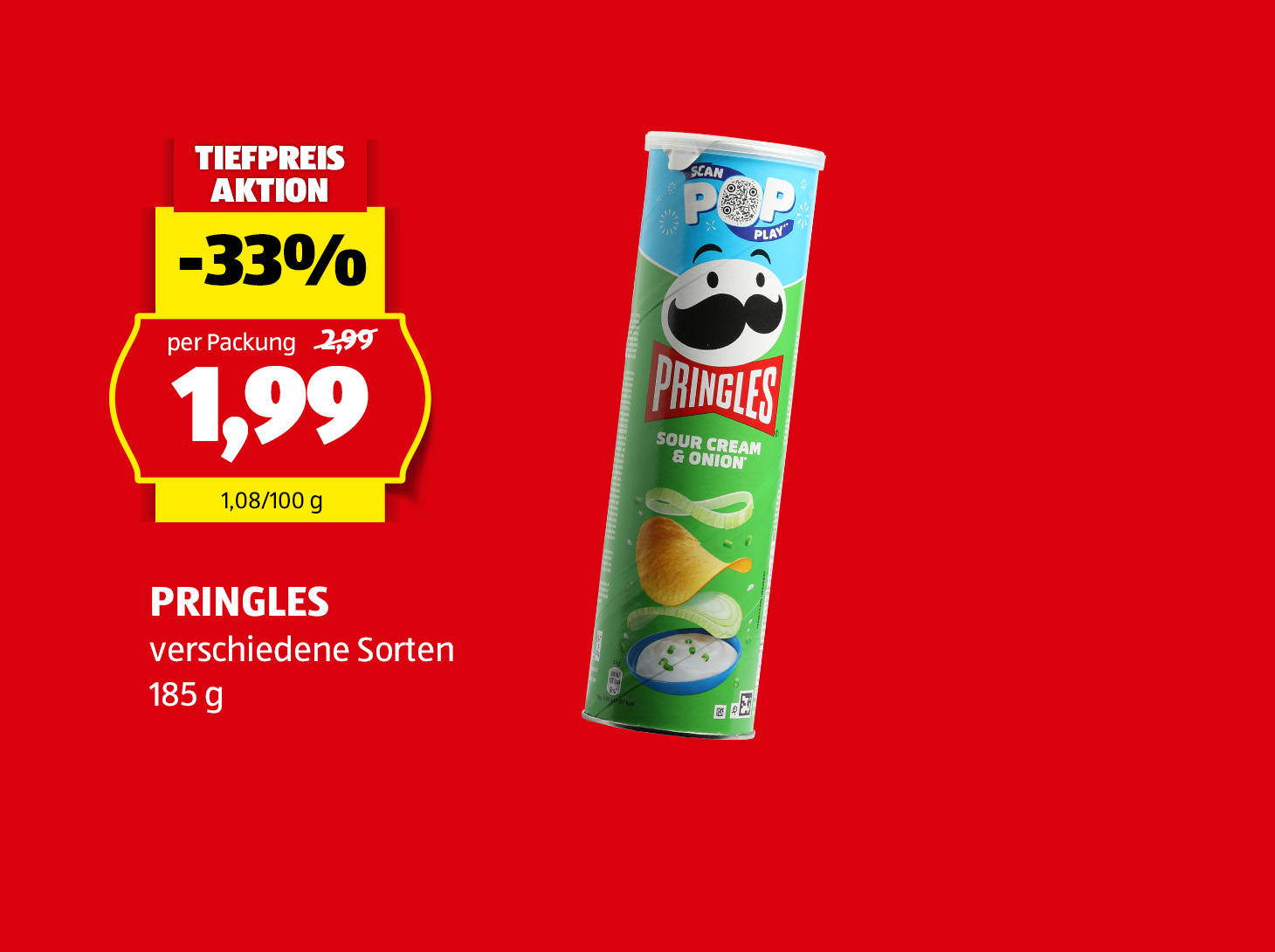 Pringels, € 1,99