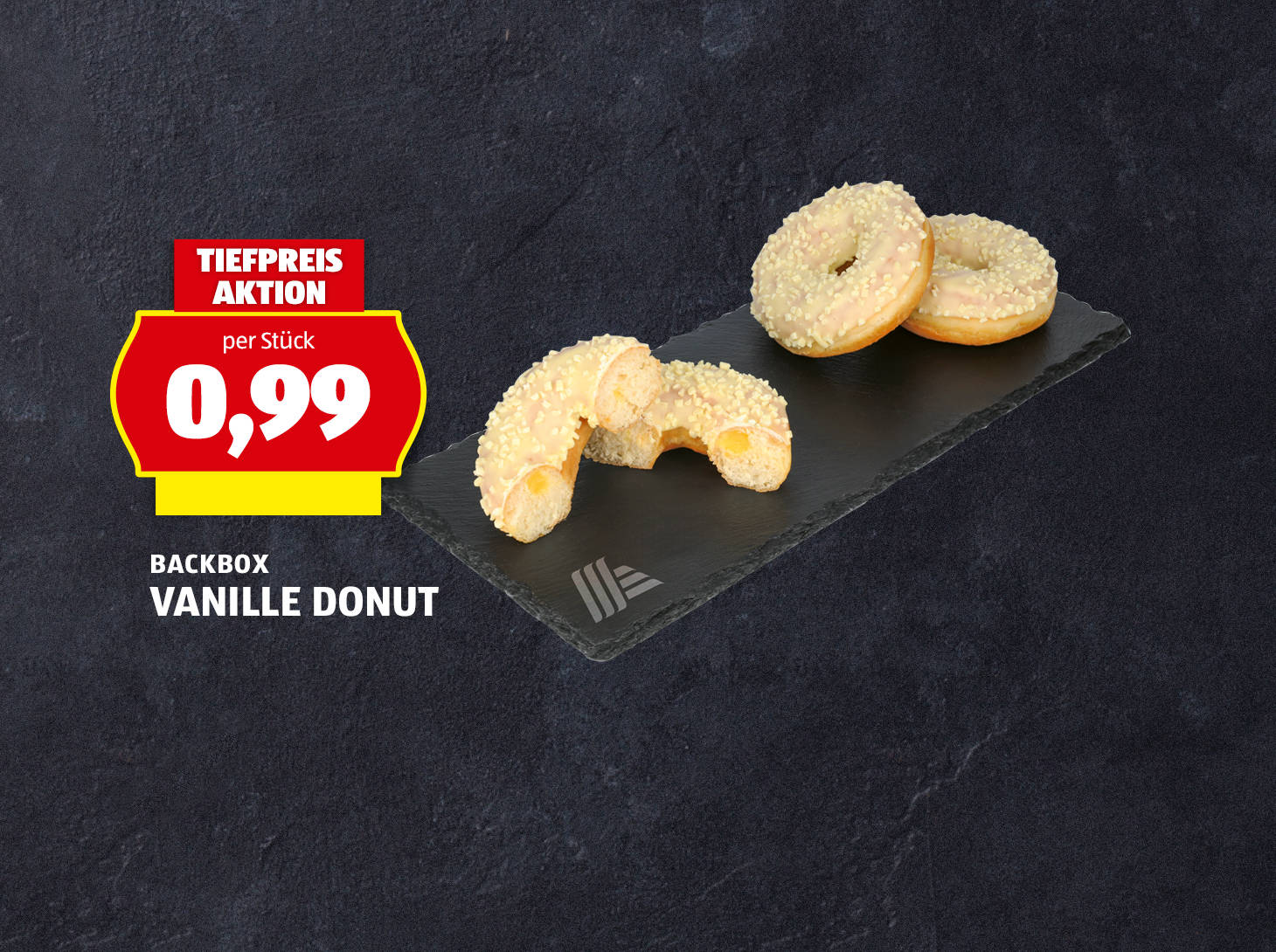 Backbox Vanille Donut, € 0,99