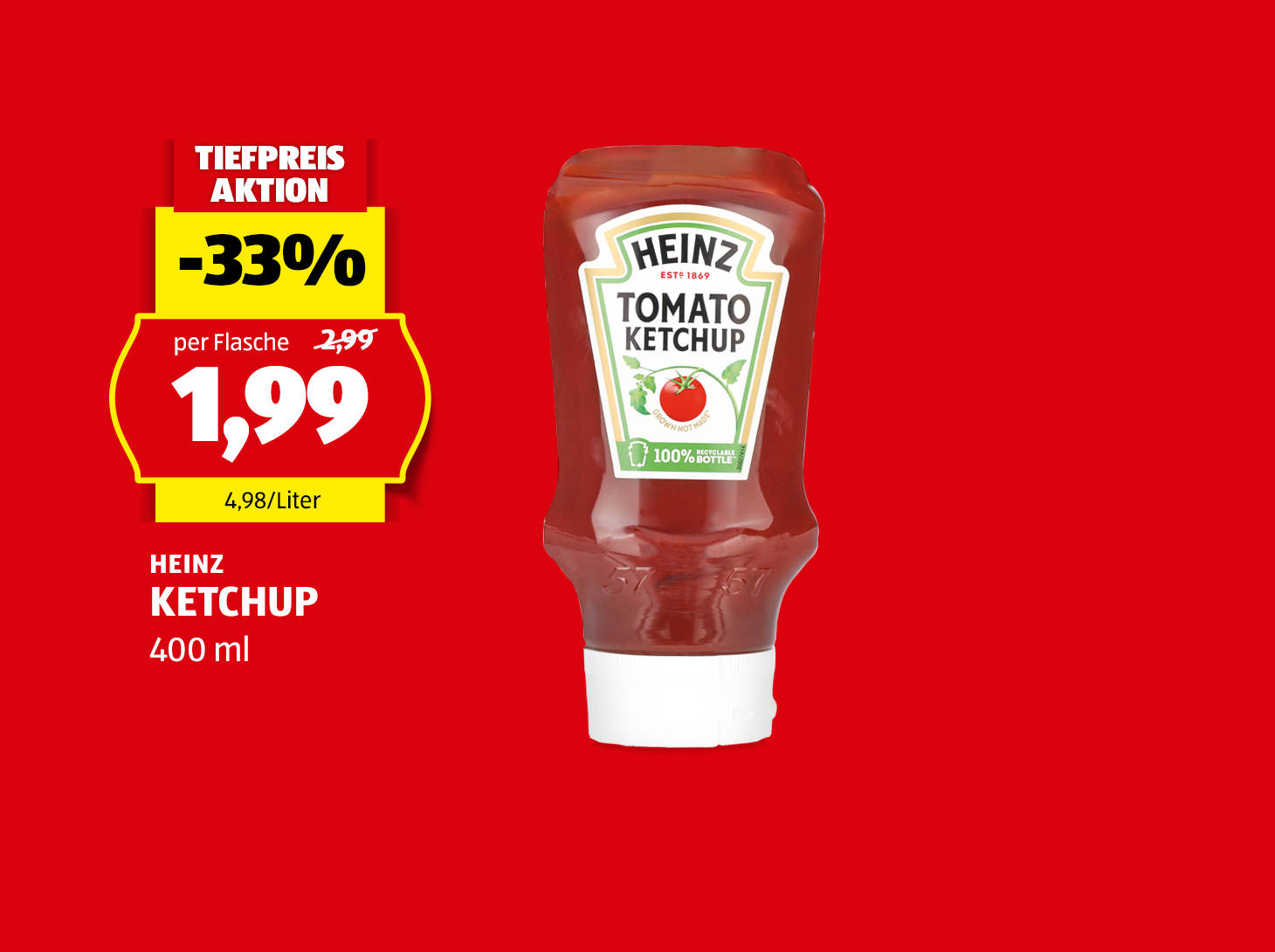Heinz Ketchup, € 1,99