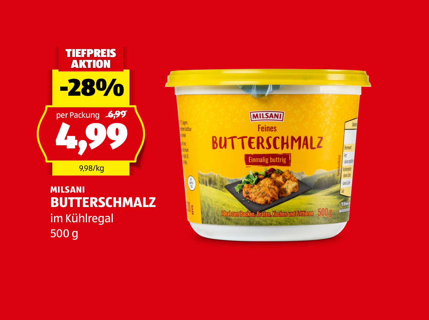 Milsani Butterschmalz, € 4,99