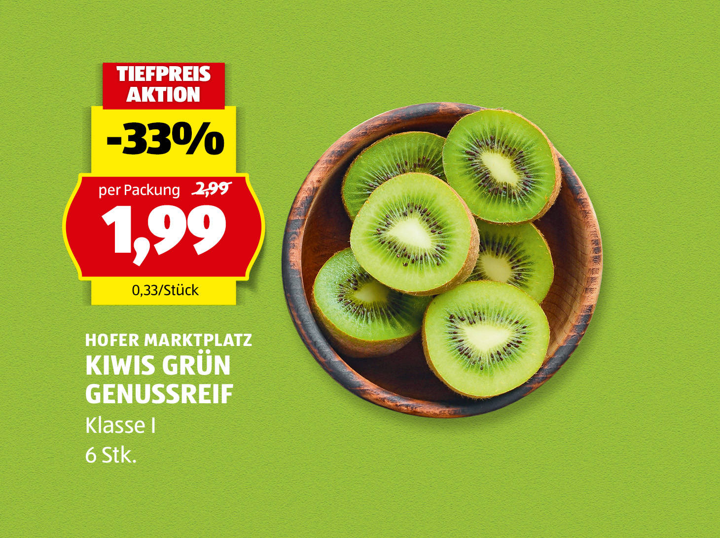 Kiwis Grün Genussreif