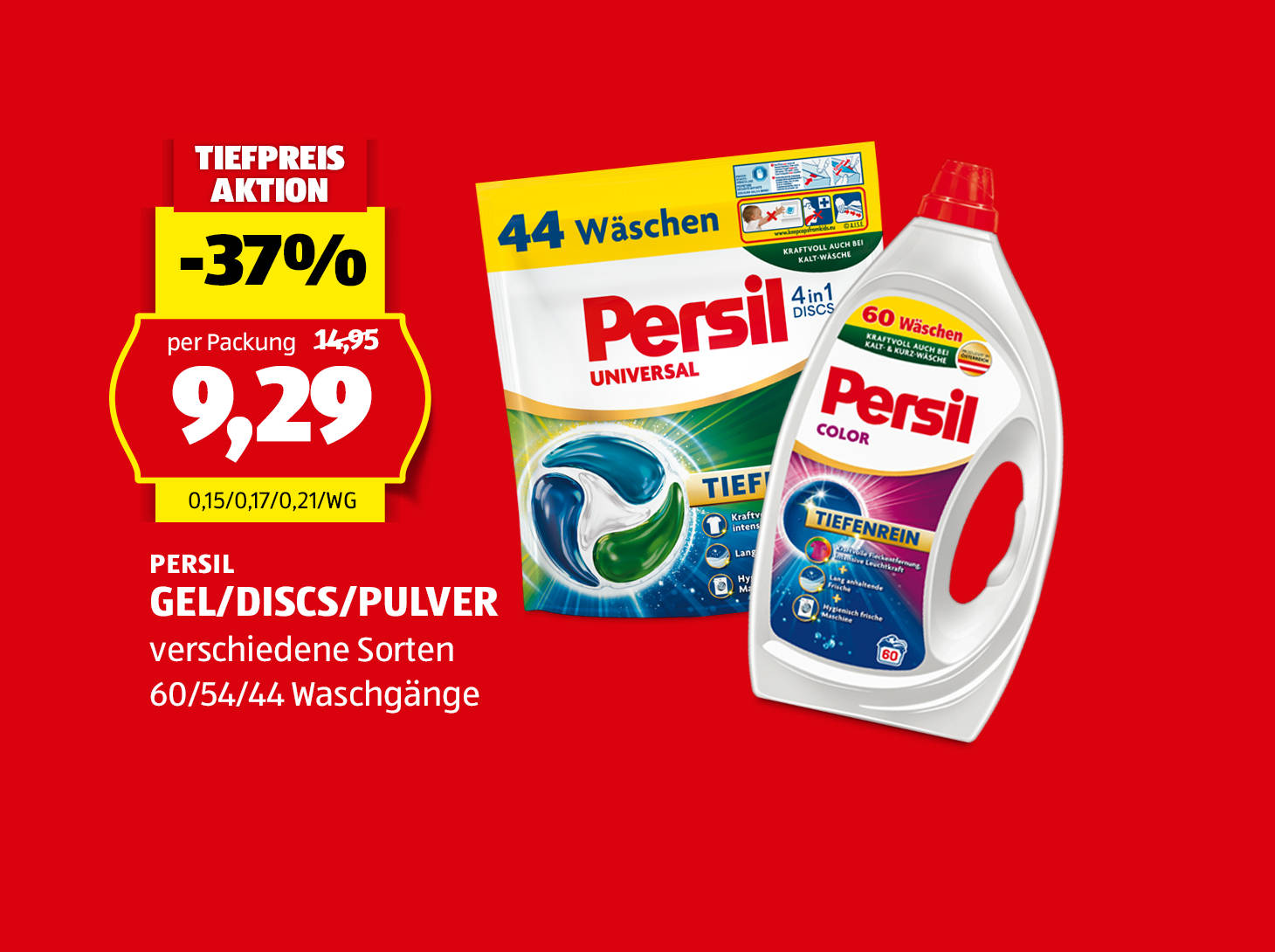 Persil Gel/Disc/Pulver, € 9,29