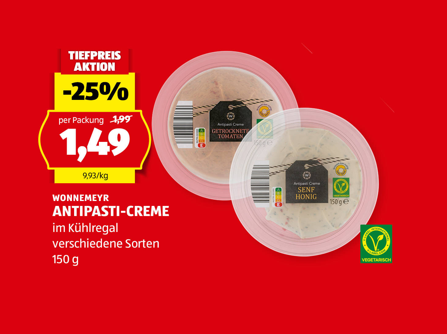 Wonnenmeyer Antipast-Creme, € 1,49