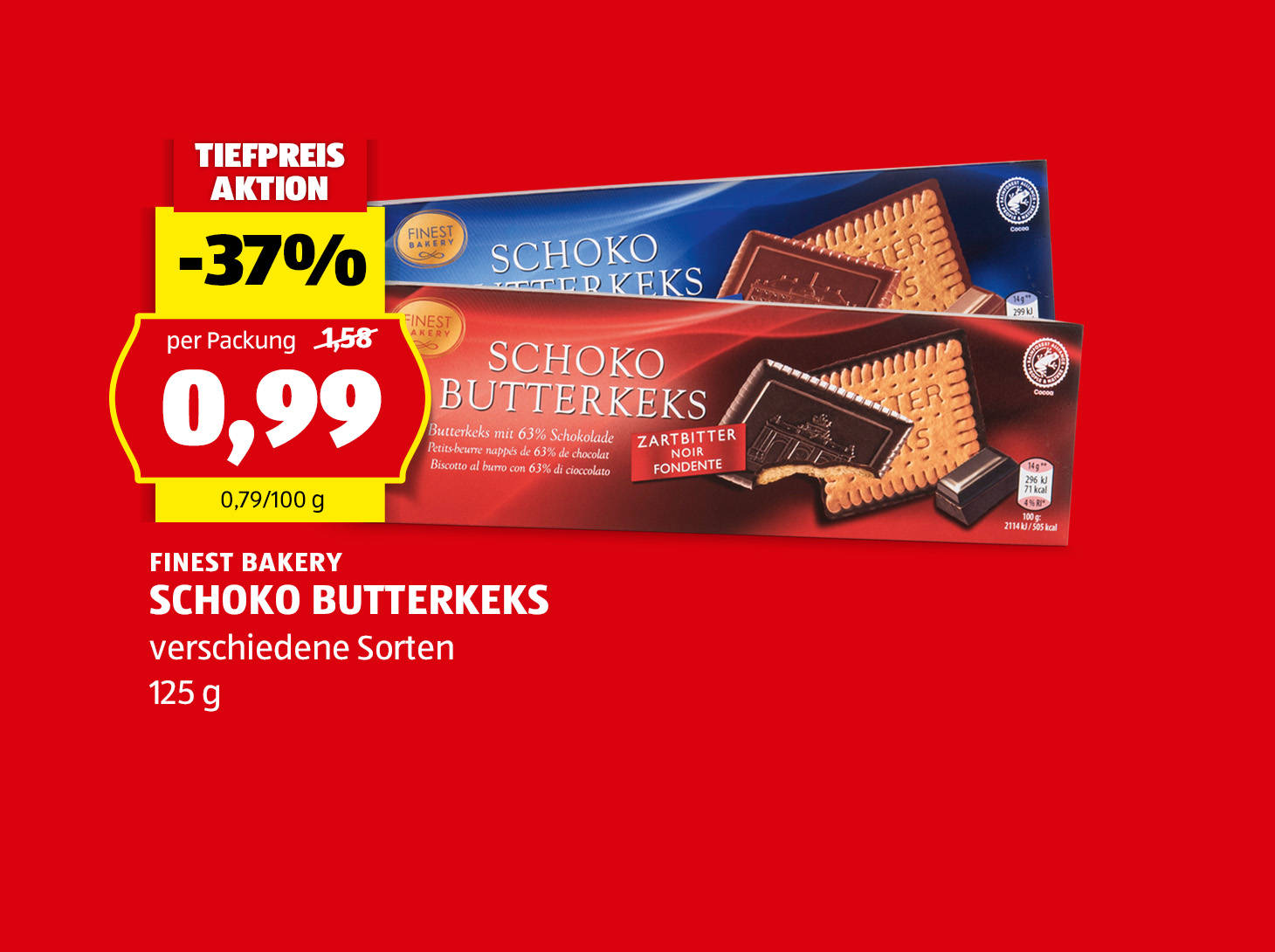 Finest Bakery Schoko Butterkeks, € 0,99