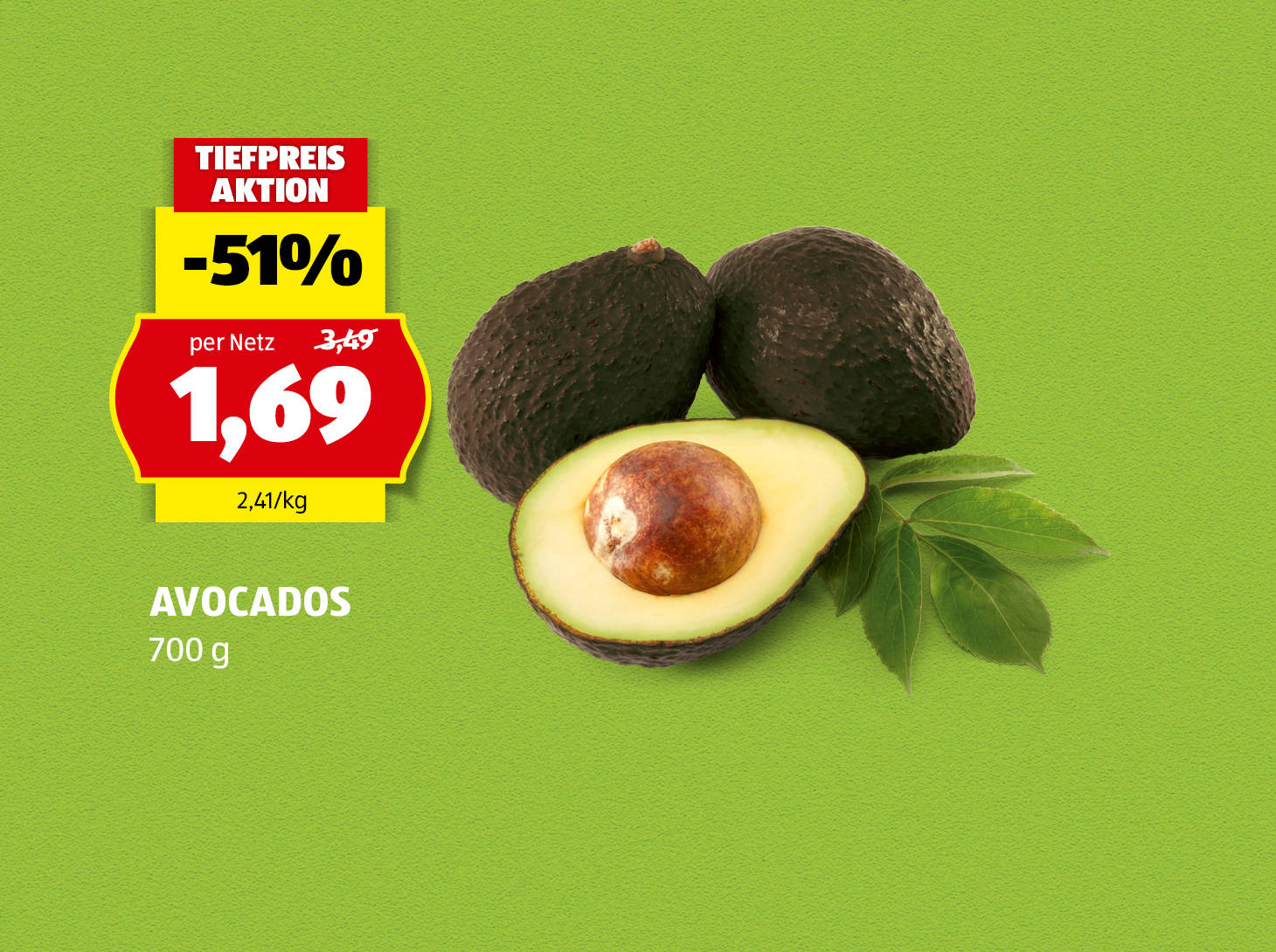 Avocados, 700 g, € 1,69