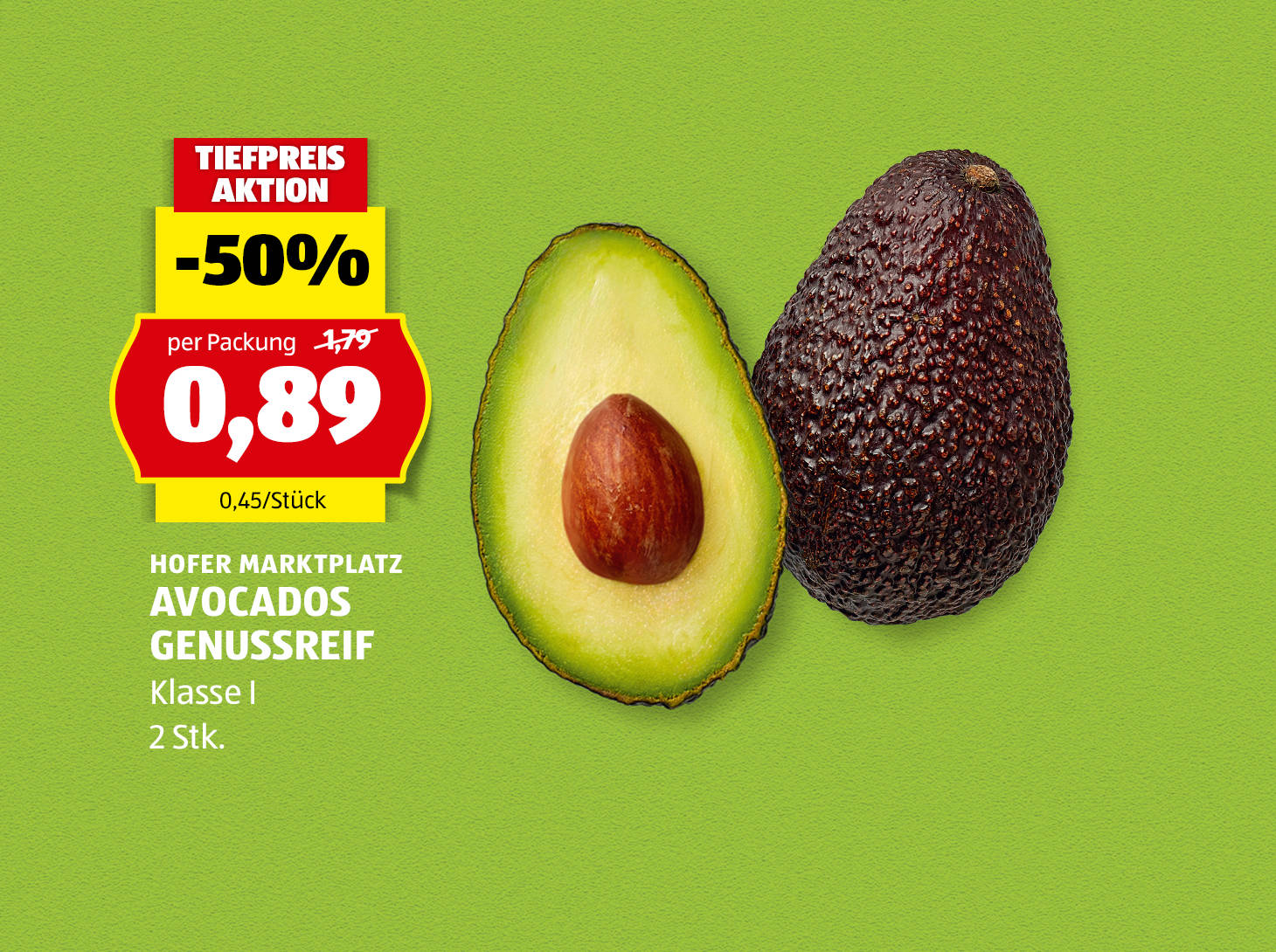 Hofer Marktplatz Avocado Genussreif, € 0,89