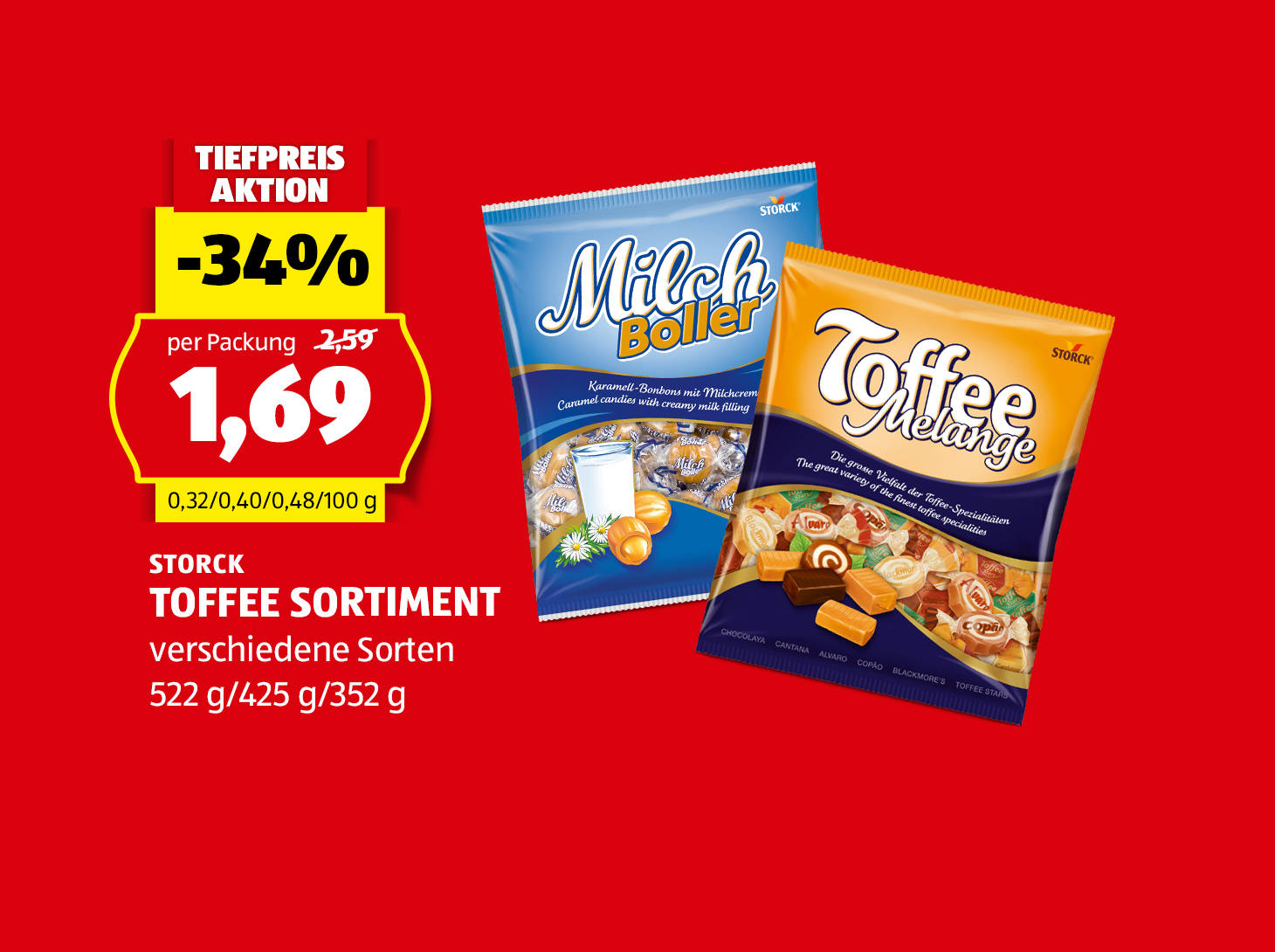 Storck Toffee Sortiment, € 1,69
