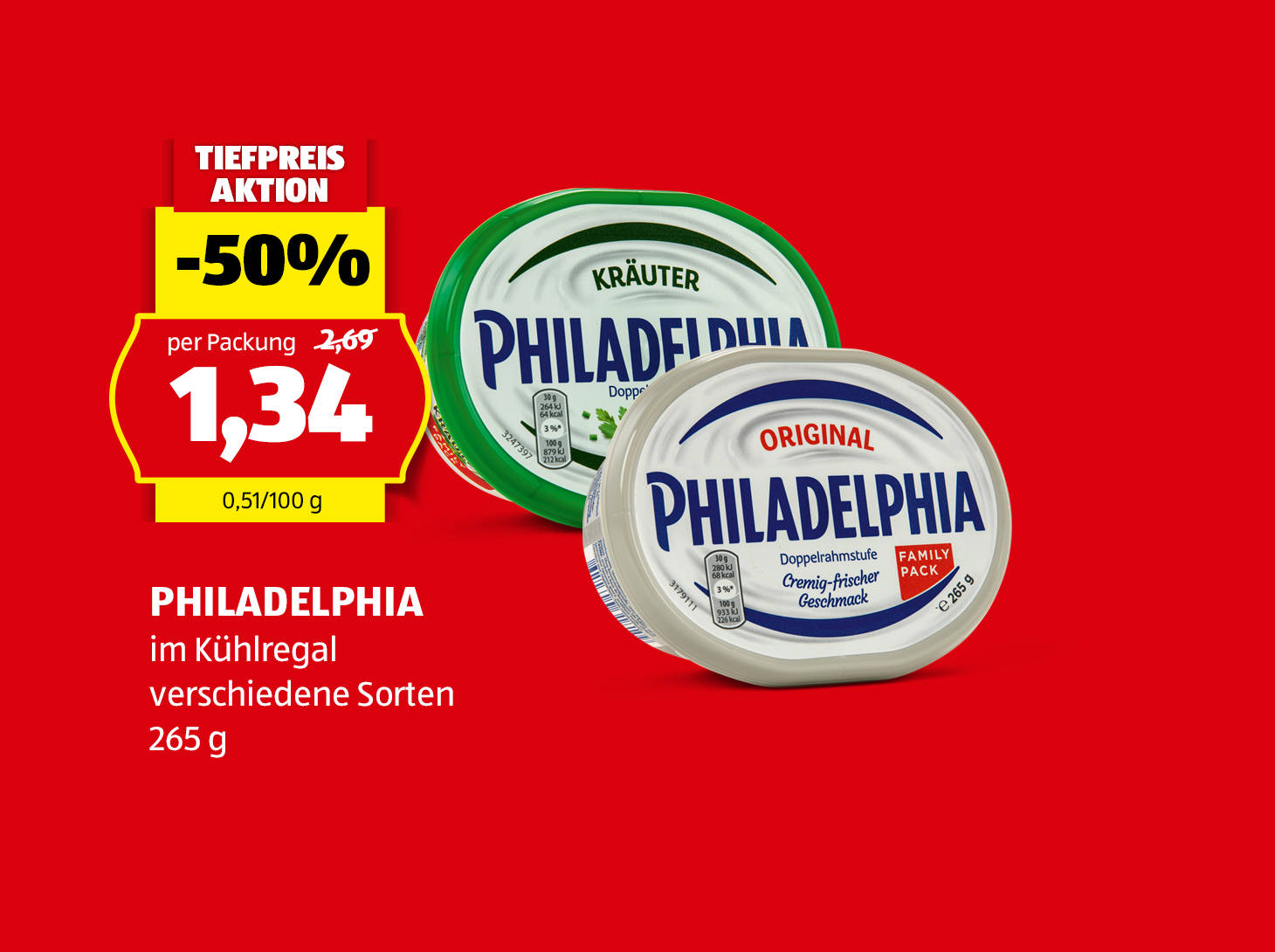 Philadelphia, € 1,34