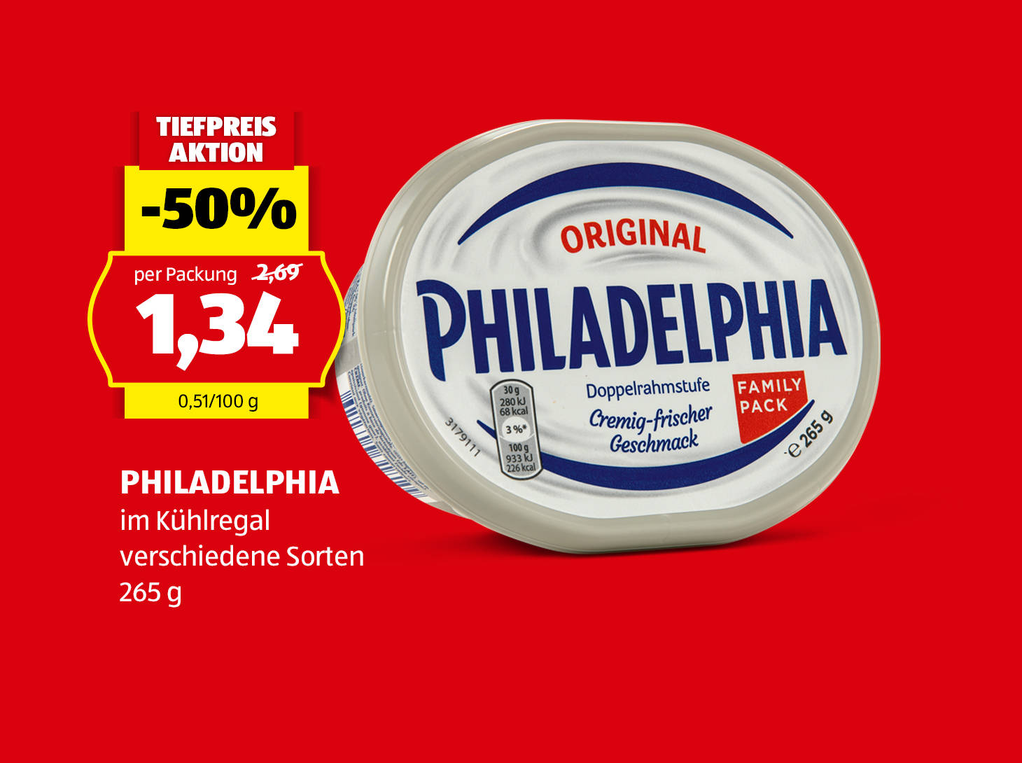 Philadelphia, € 1,34