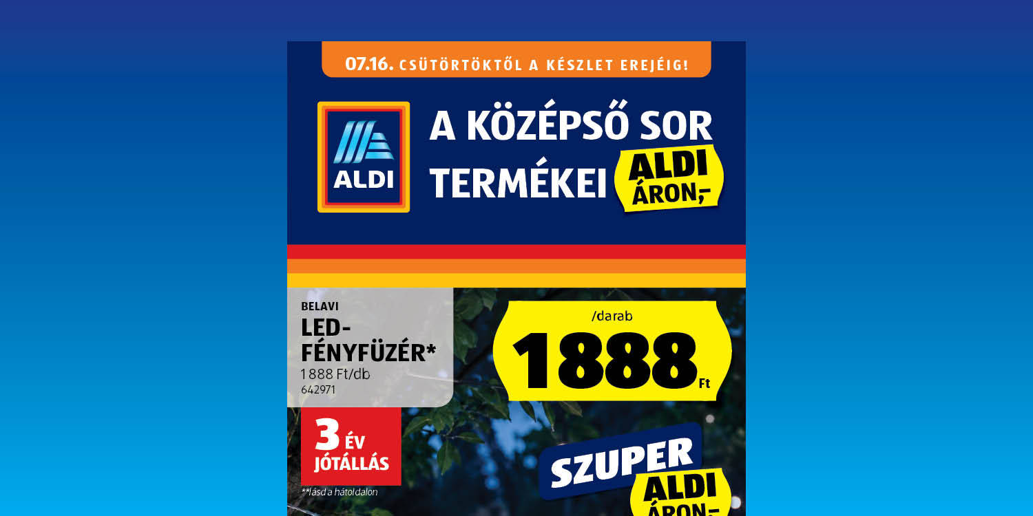 ALDI - Online akciós újság non-food katalógus