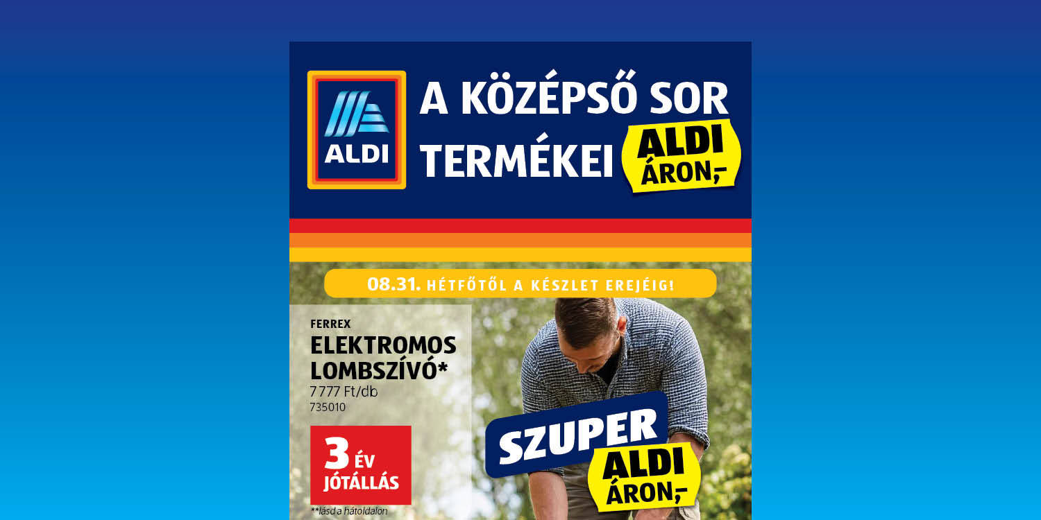 ALDI - Online akciós újság non-food katalógus