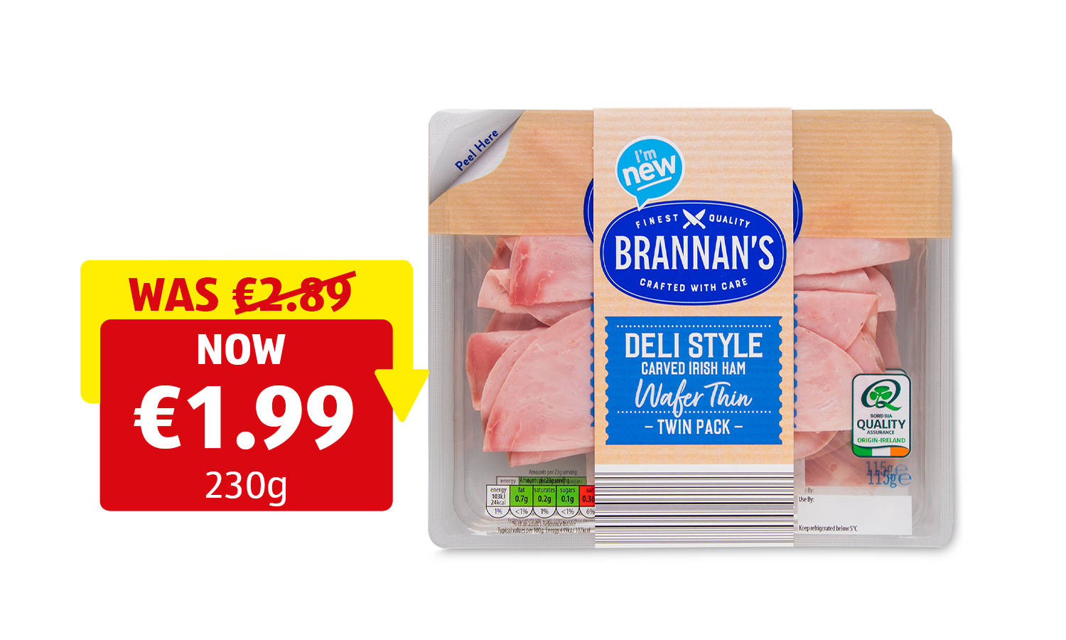 Image of Brennan's Deli Style Wafer Thin Carved Irish Ham.