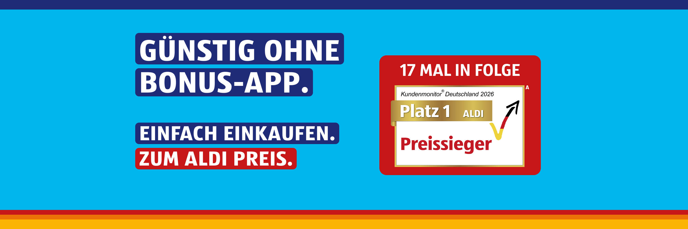 Ein Preis für alle.
