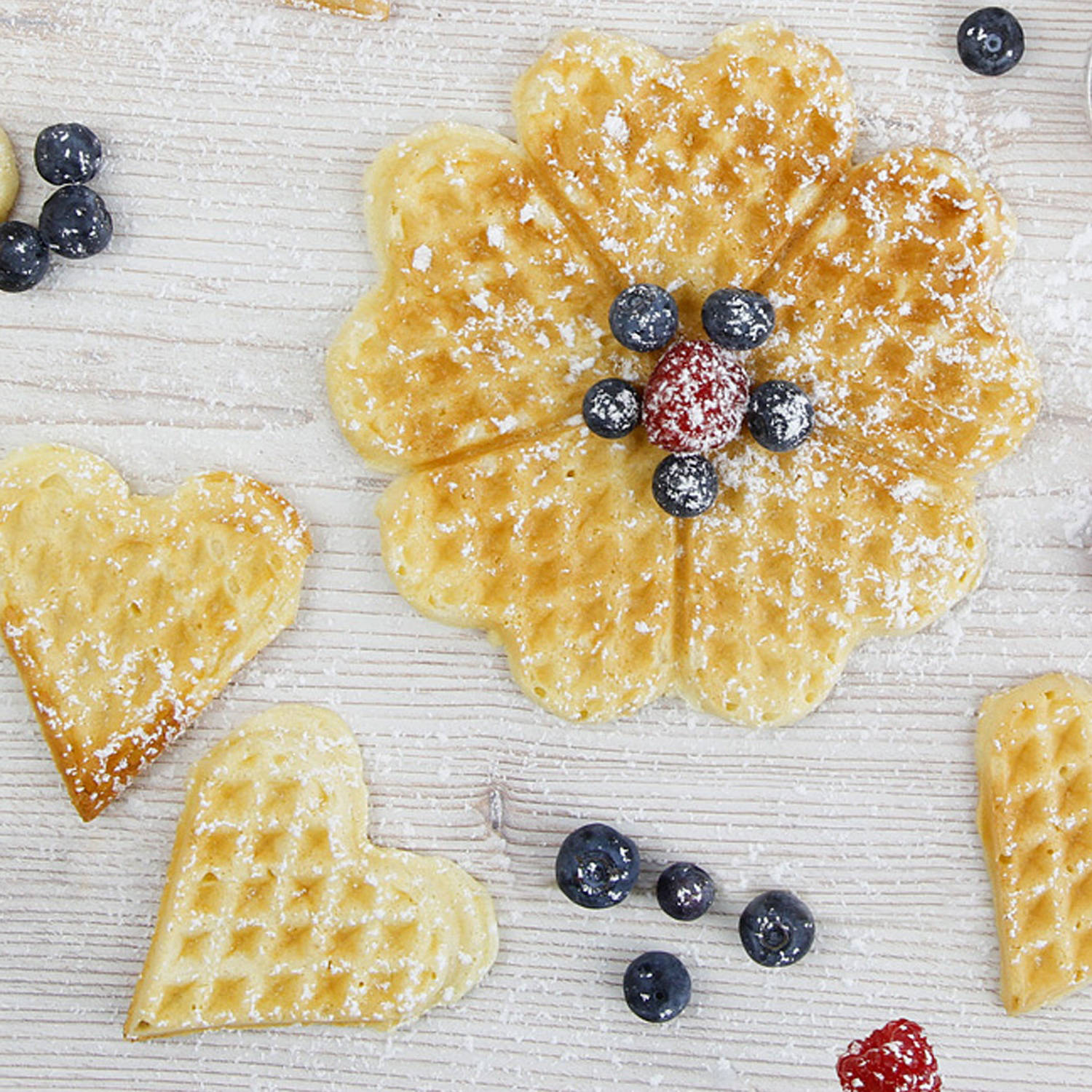 Serviervorschlag: Waffelrezept