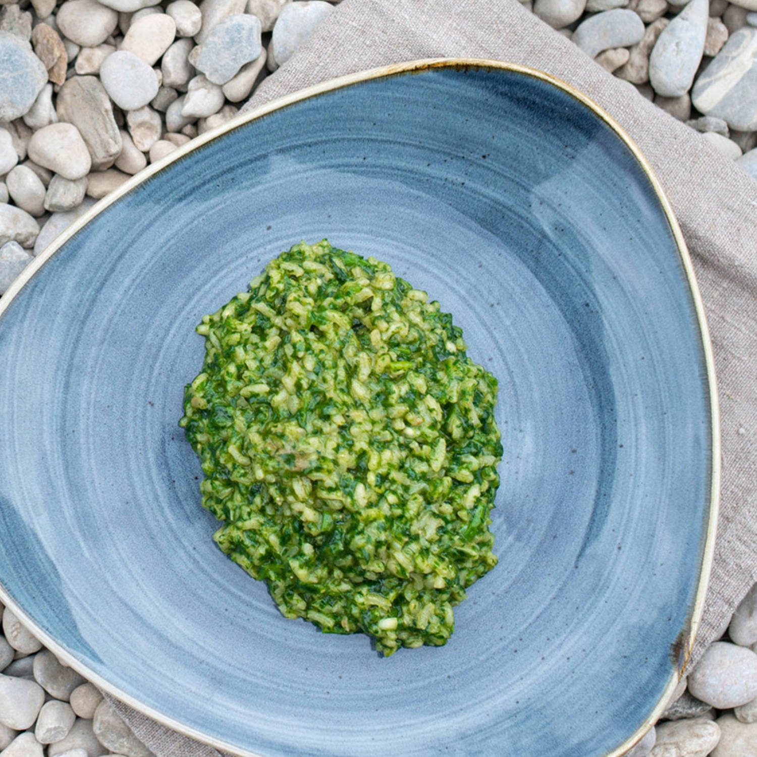 Serviervorschlag: Bärlauch-Risotto