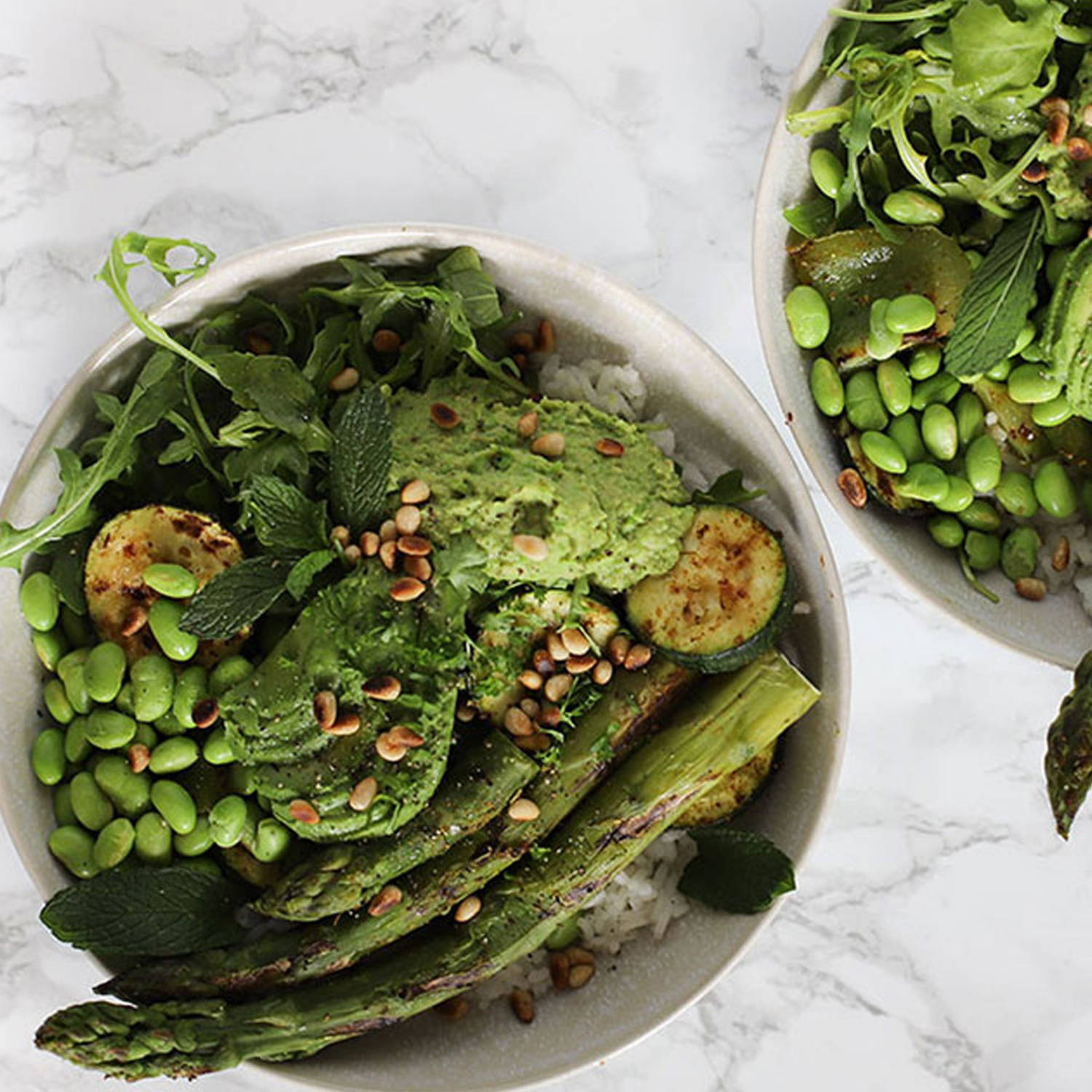 Serviervorschlag: Green Vegan Power Bowl