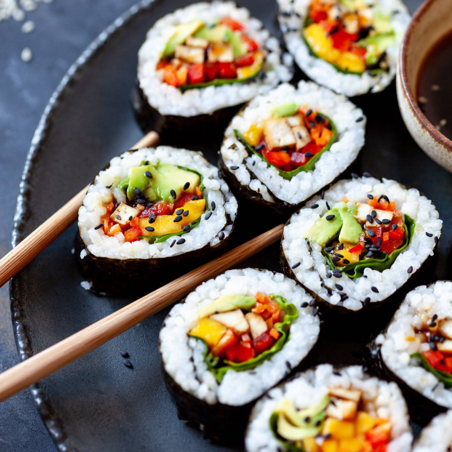 Serviervorschlag: Veganes Sushi