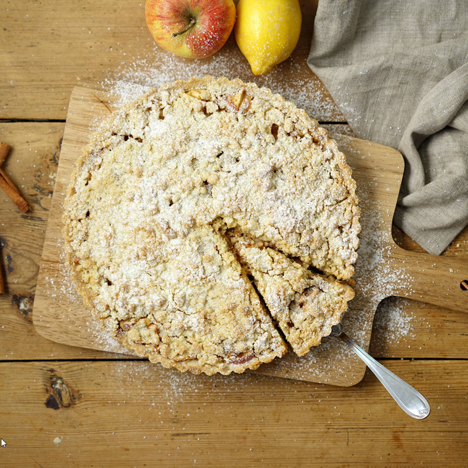 Serviervorschlag: Apfelkuchen