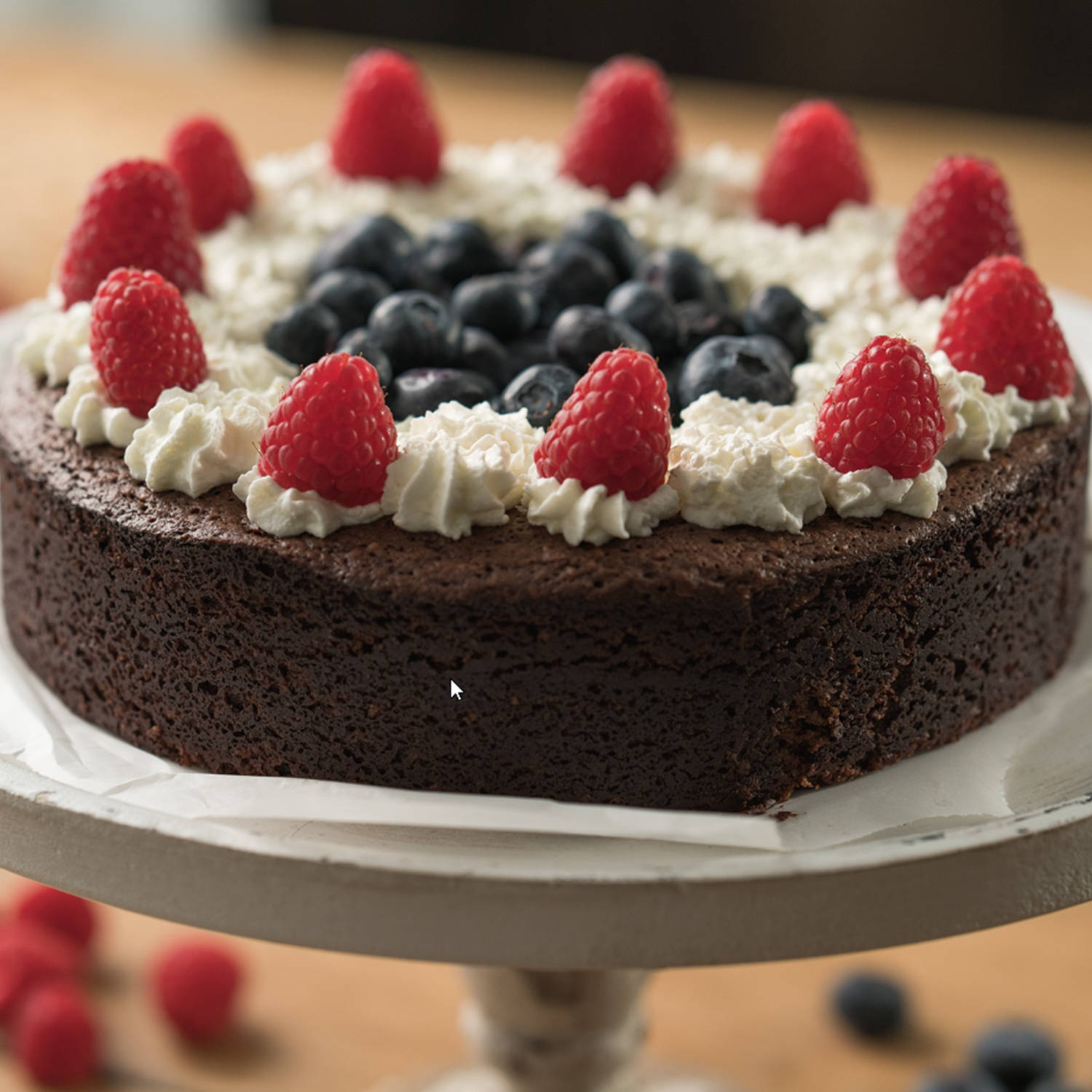 Serviervorschlag: Glutenfreie Schokoladentorte