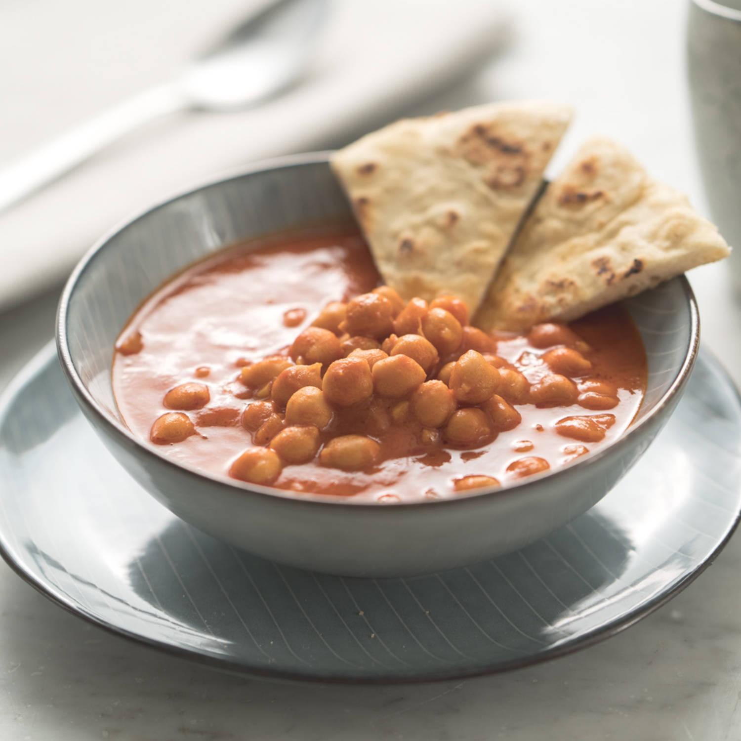 Serviervorschlag: Kichererbsencurry