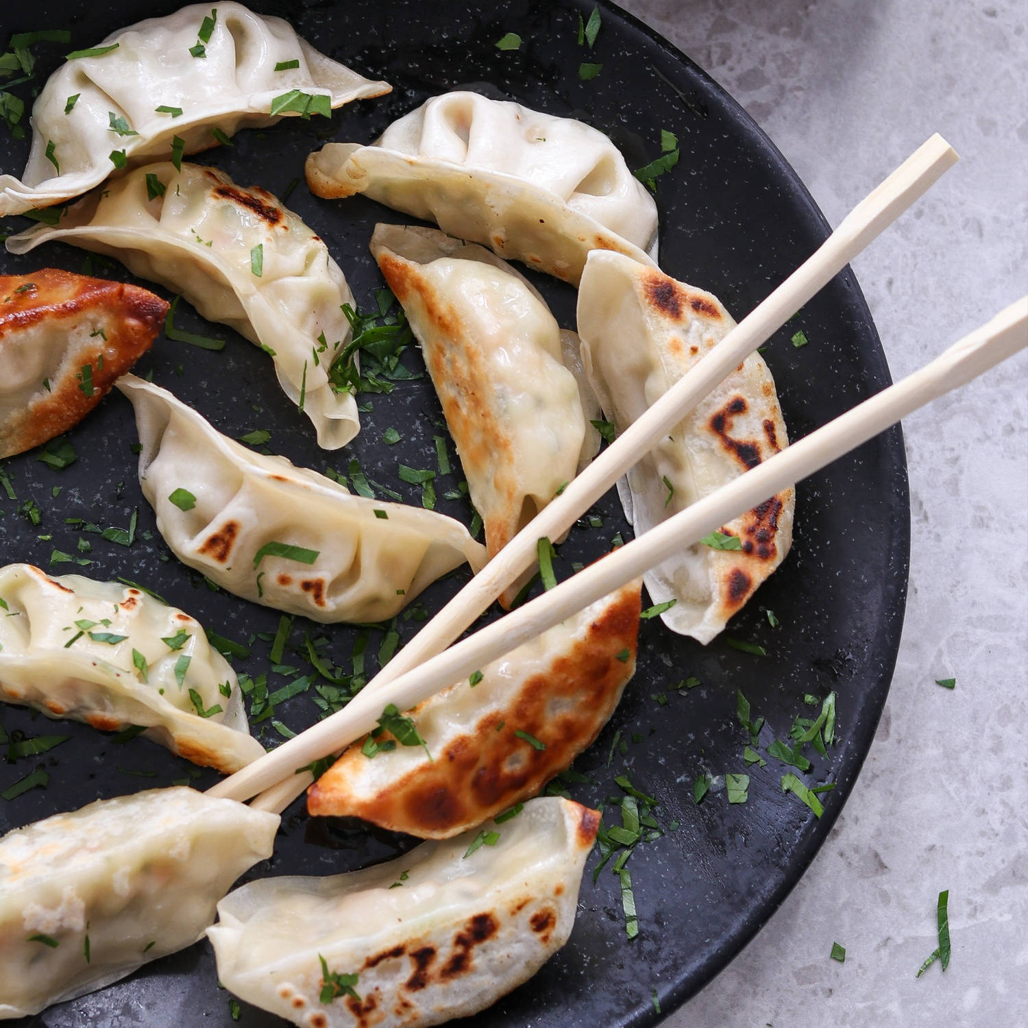 Serviervorschlag: Vegane Gyoza