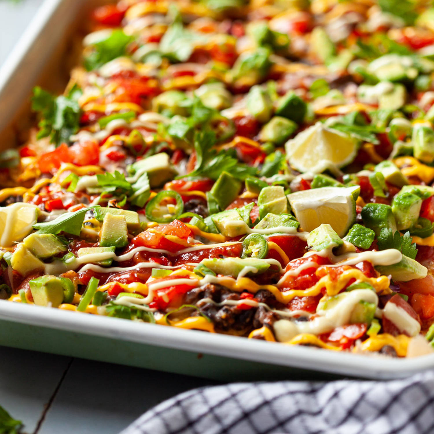 Serviervorschlag: Köstliche Veggie Nachos