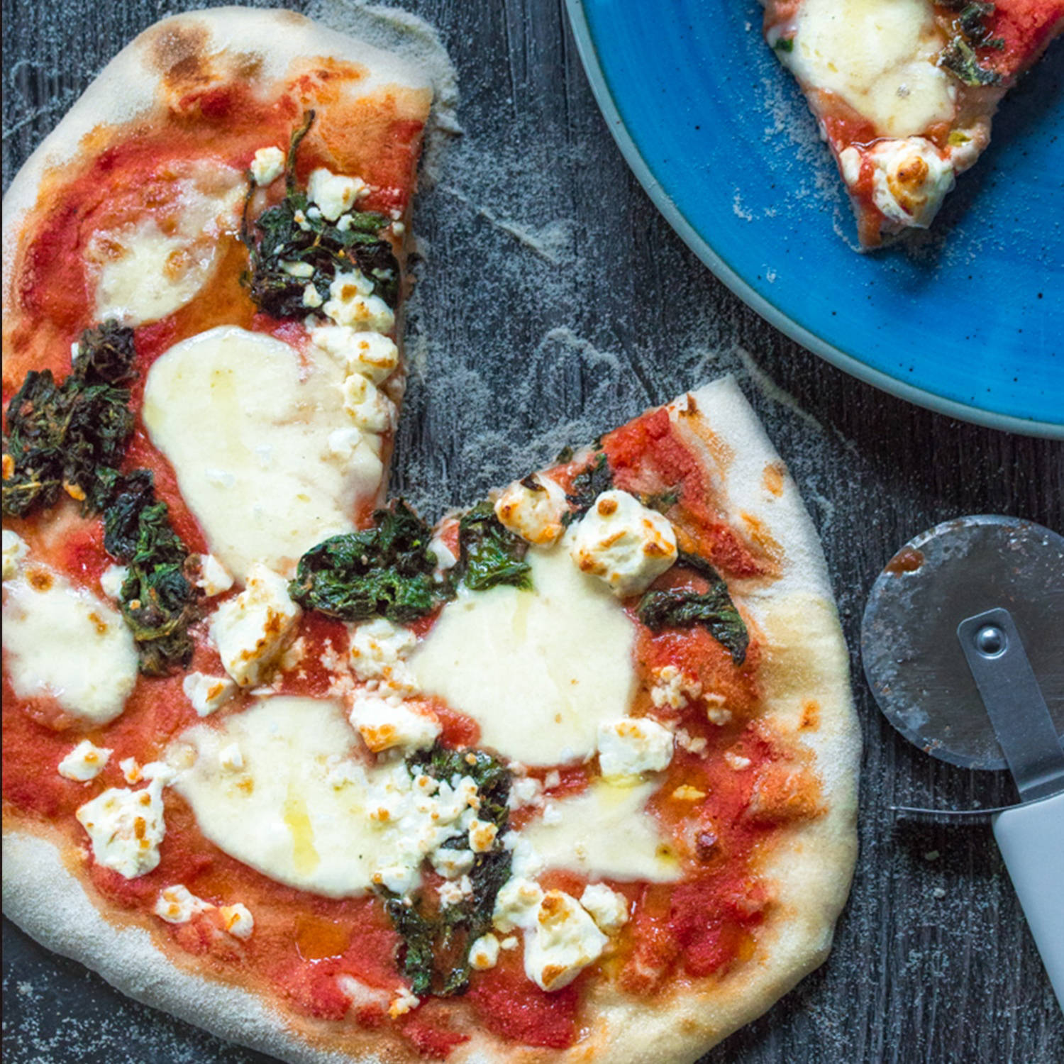 Serviervorschlag: Selbstgemachte Pizza