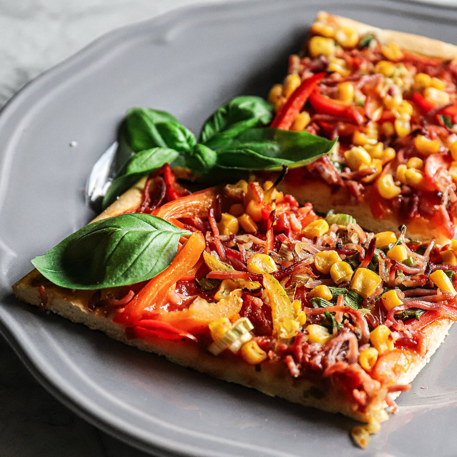 Serviervorschlag: Schnelle Familien-Pizza